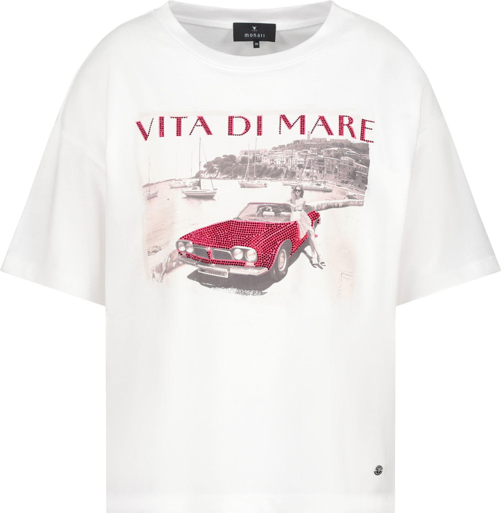Monari |  T-Shirt, cream | 44