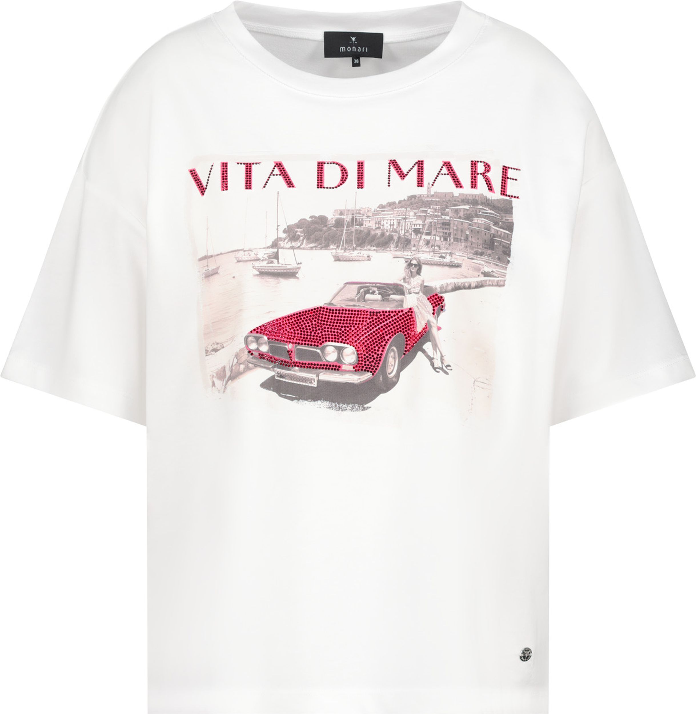 Monari |  T-Shirt, cream | 44