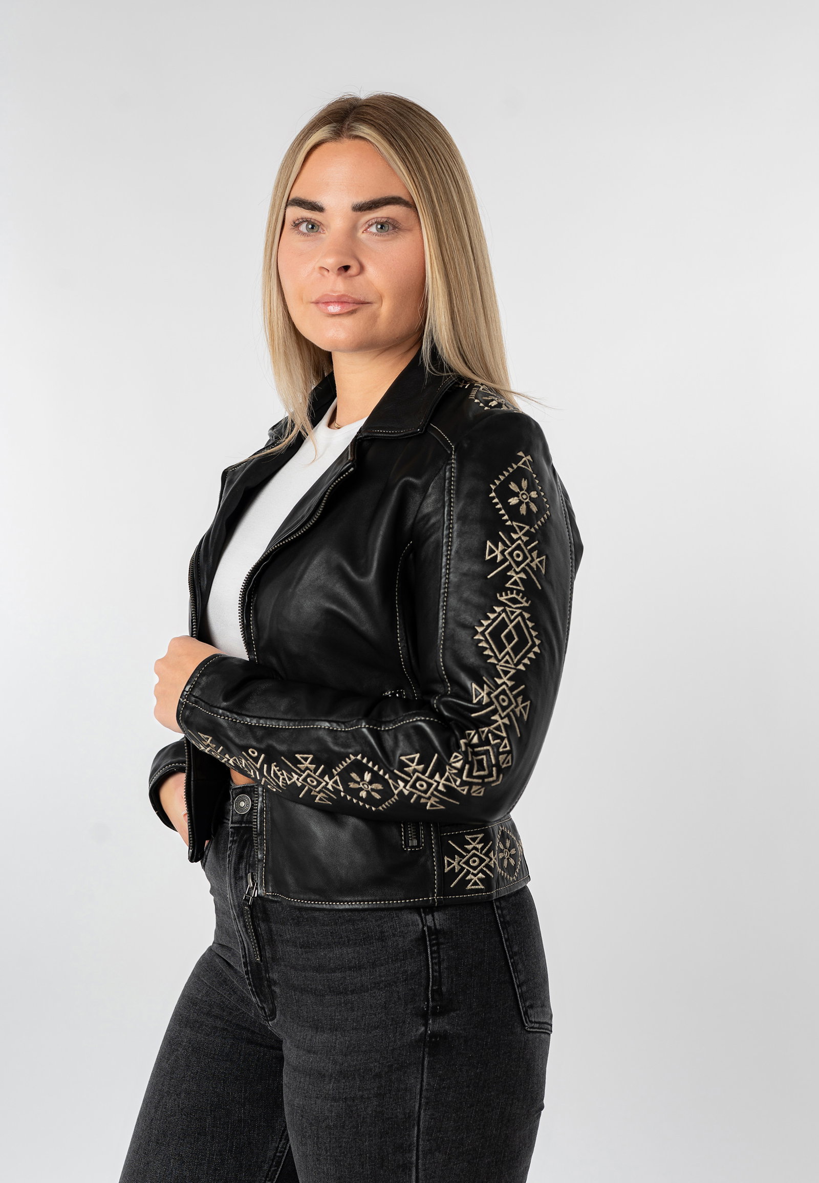 Mauritius Gipsy Lederjacke MWCoraschon, black III #5