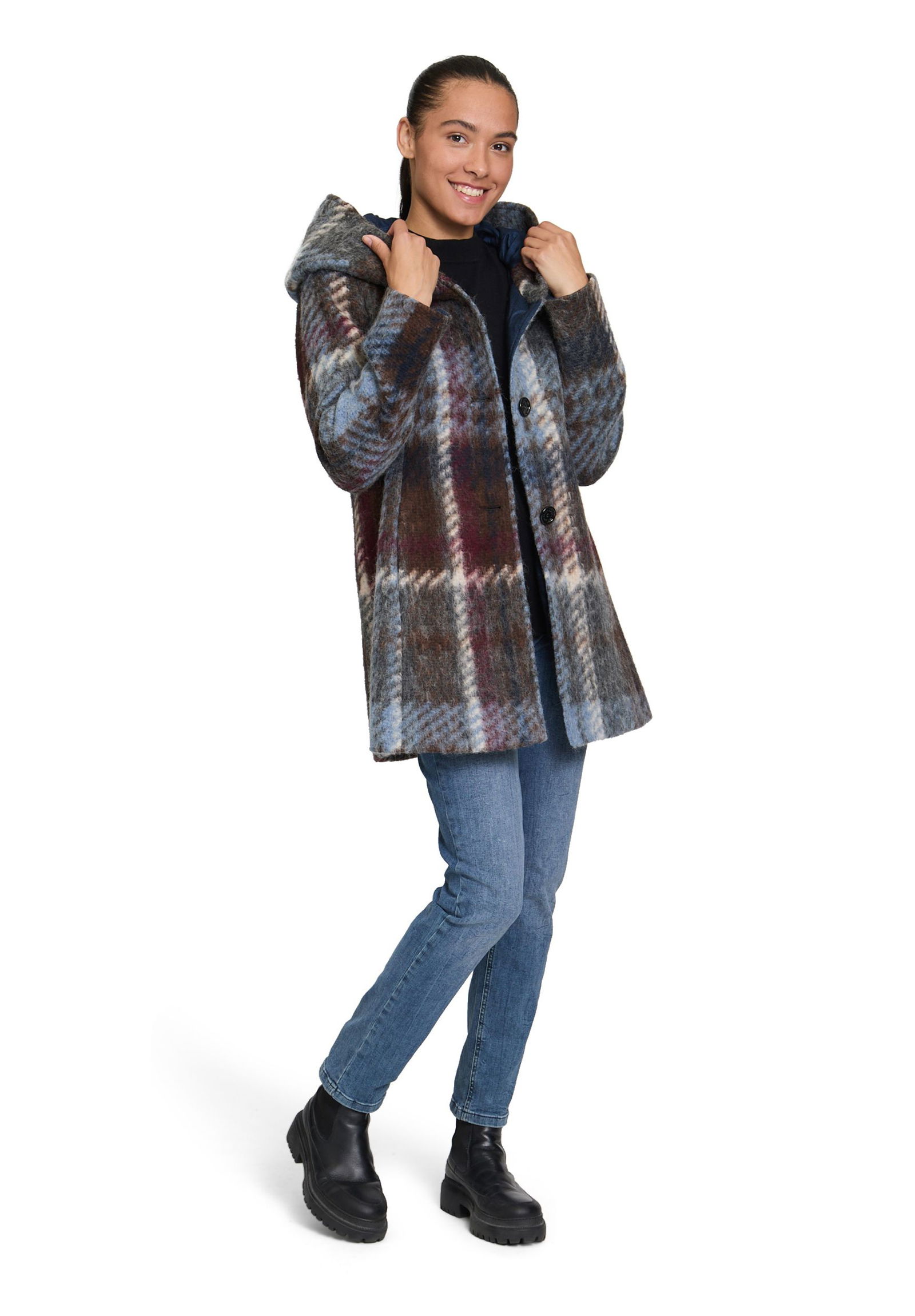 Amber & June | Amber & June Funktionsjacke | 46 | blau/braun