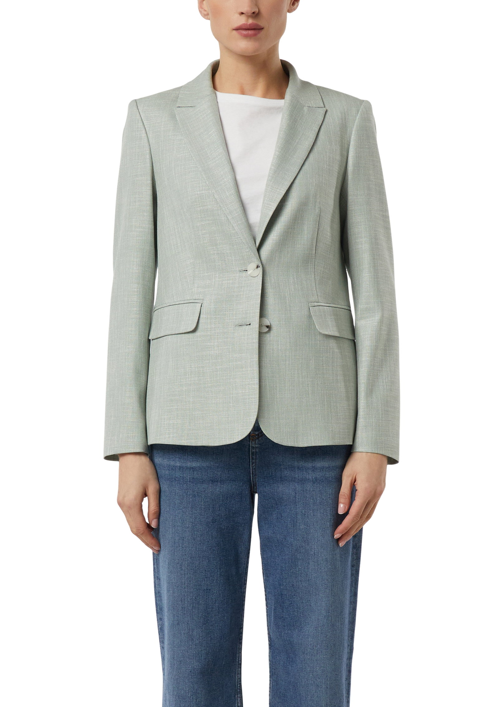 Comma antaillierte Blazer mit Zwei-Knopf-Verschluss #3