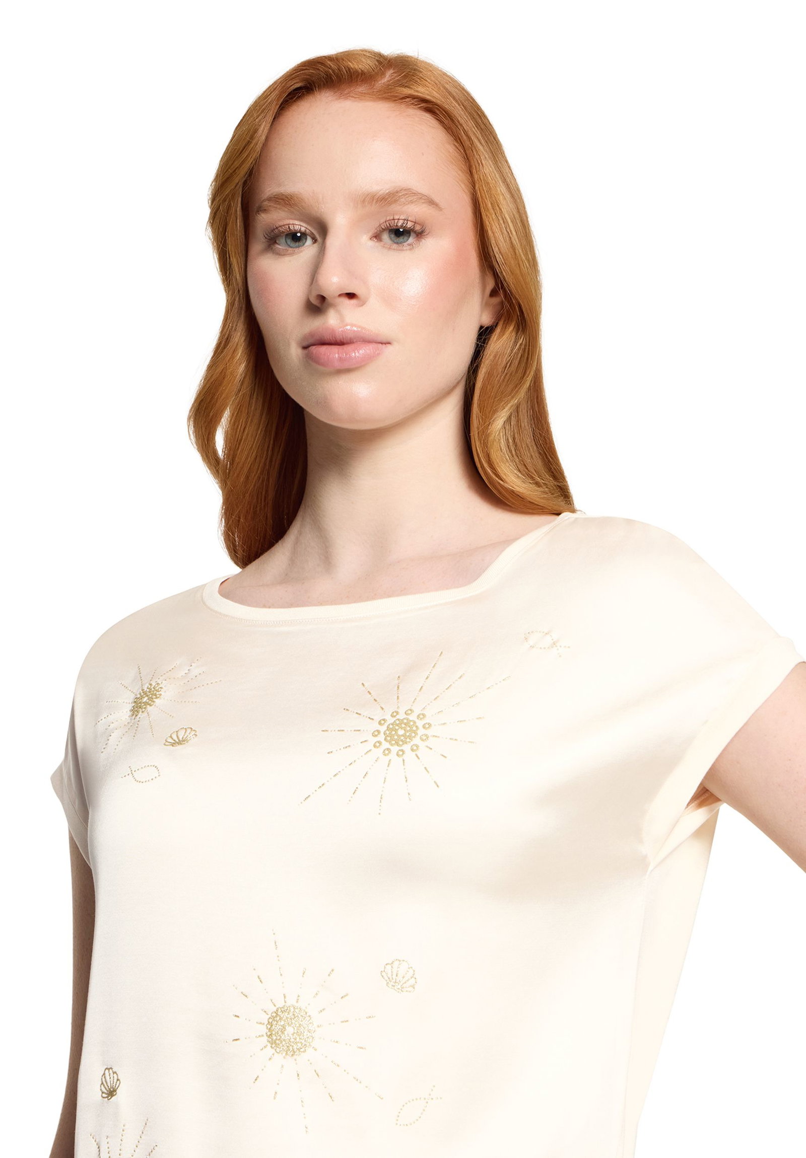 Cartoon |  Casual-Shirt | 36 | patch cream/gold