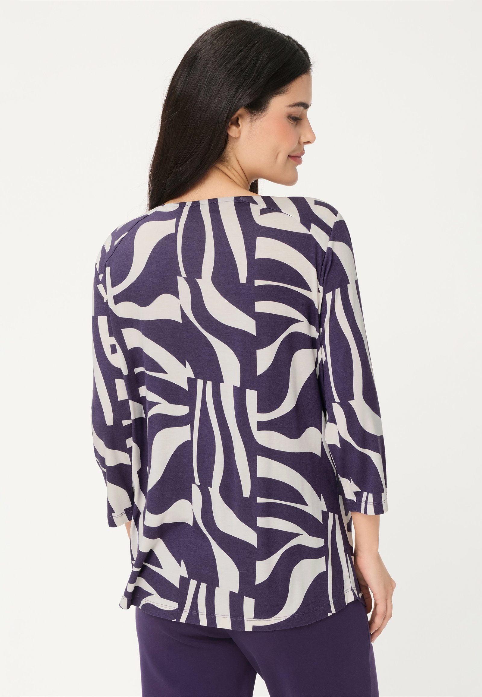 T-Shirt Long Sleeves, Plum #2