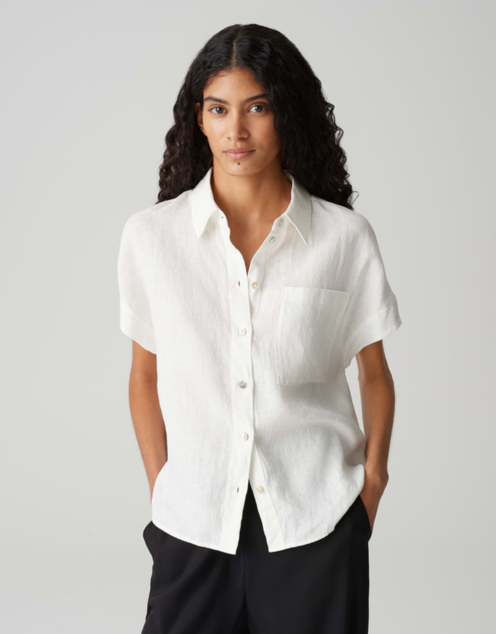 Opus |  Opus Druckbluse  | 40 | milk