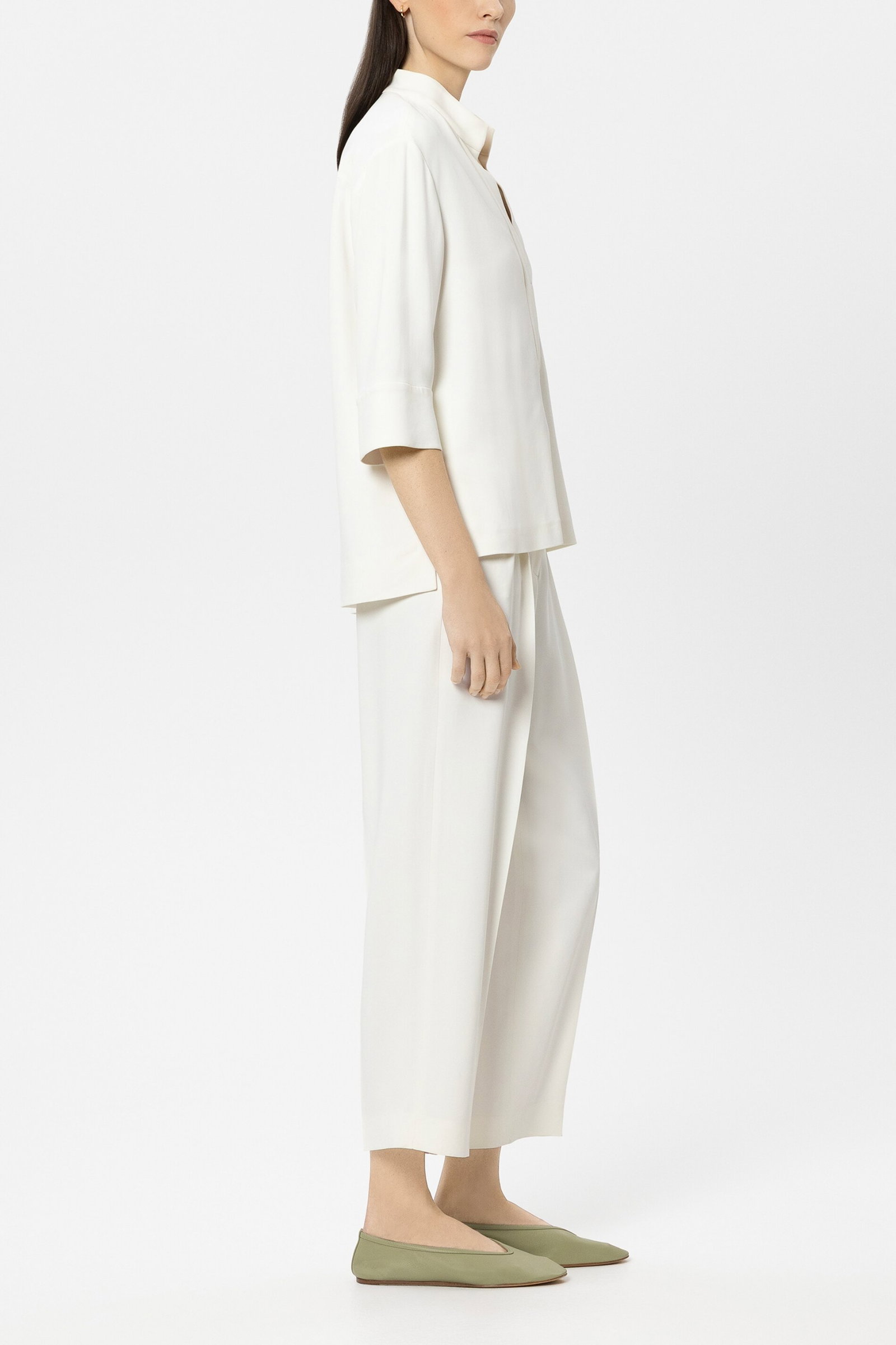 Luisa Cerano locker fließende Stoffhose in Tapered-Passform #3