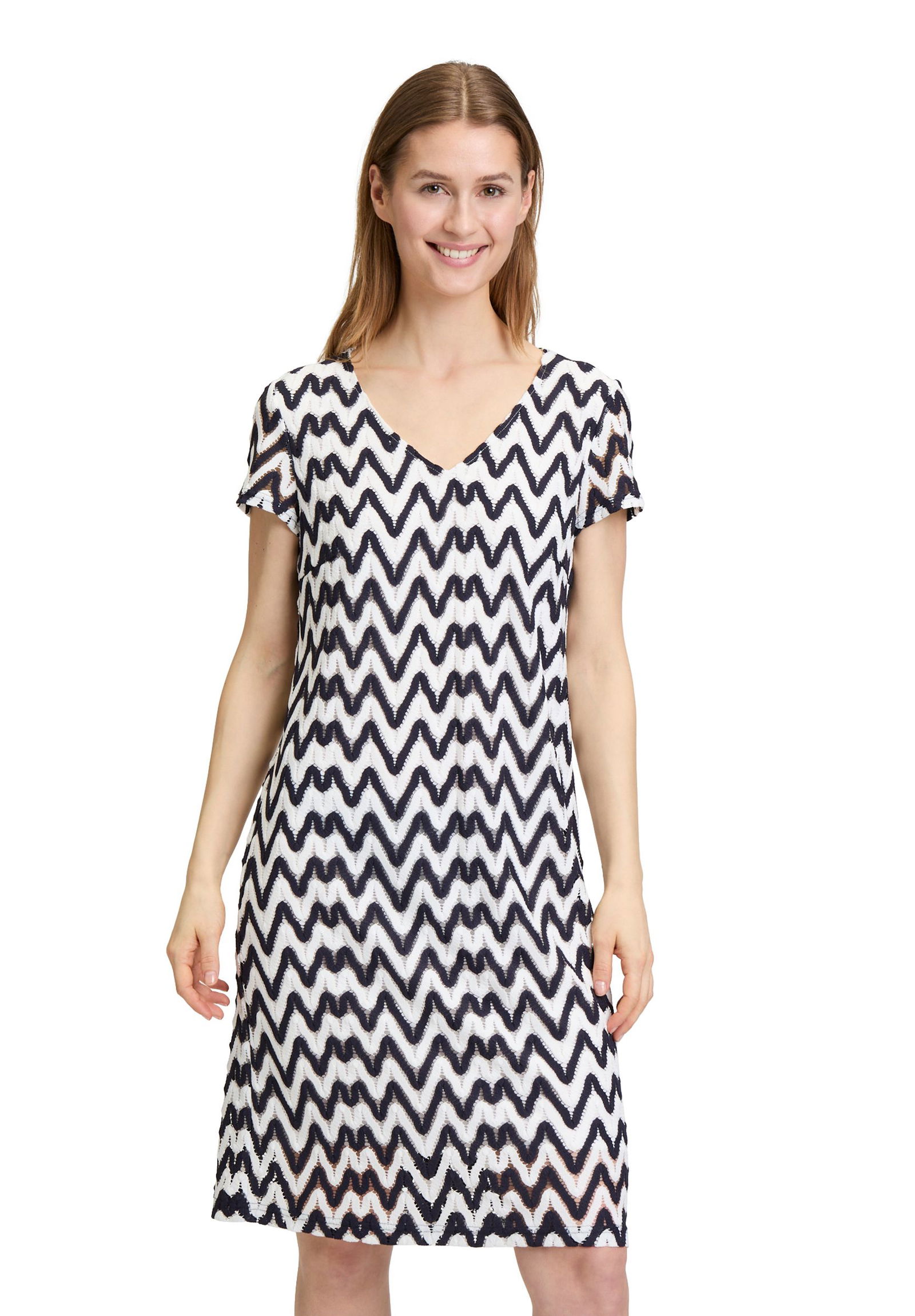 Betty Barclay |  Betty Barclay Freizeitkleid  | 44 | dunkelblau/weiß