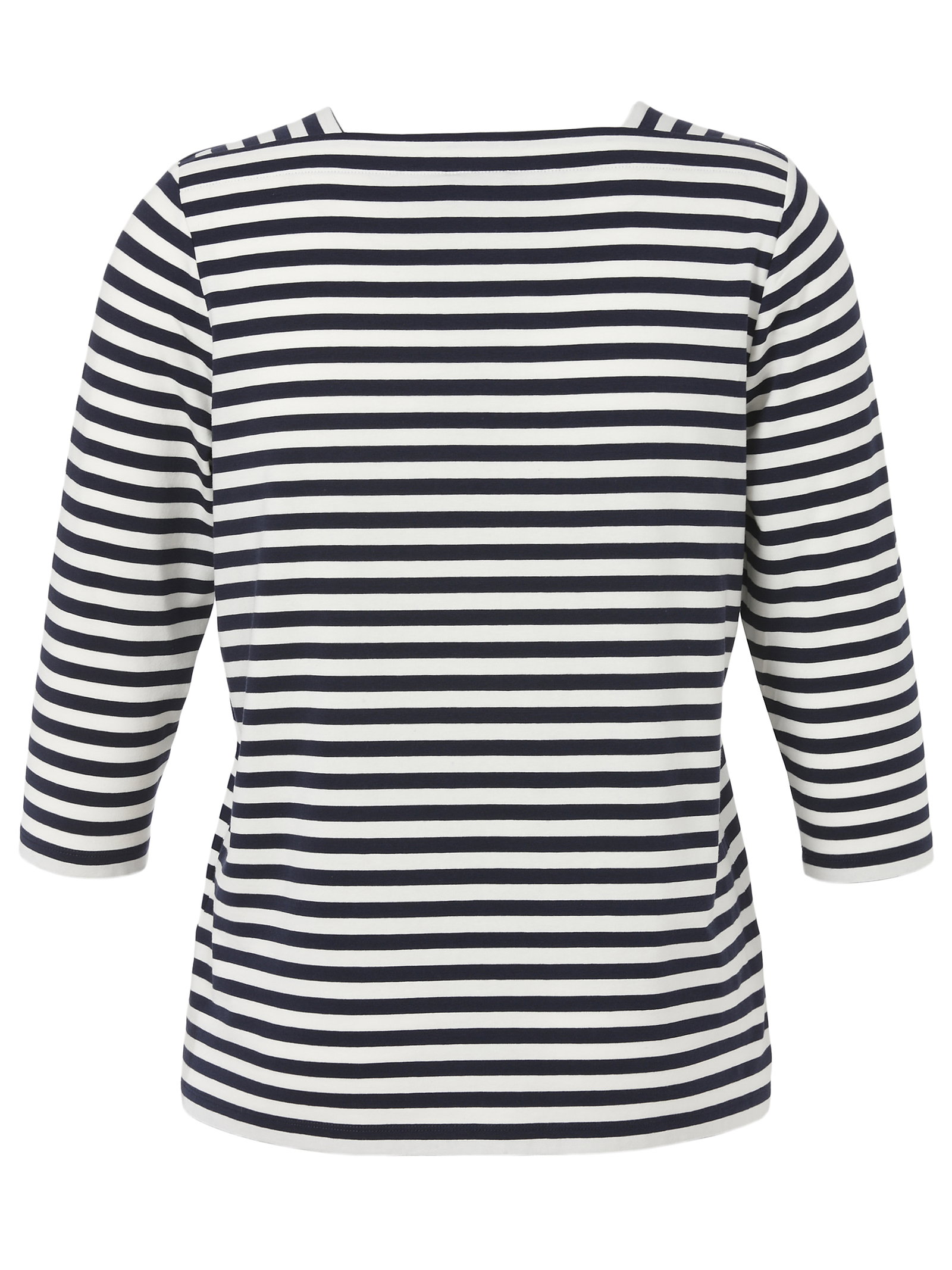 T-Shirt Karree 3/4 Arm, indigo / ecru #2
