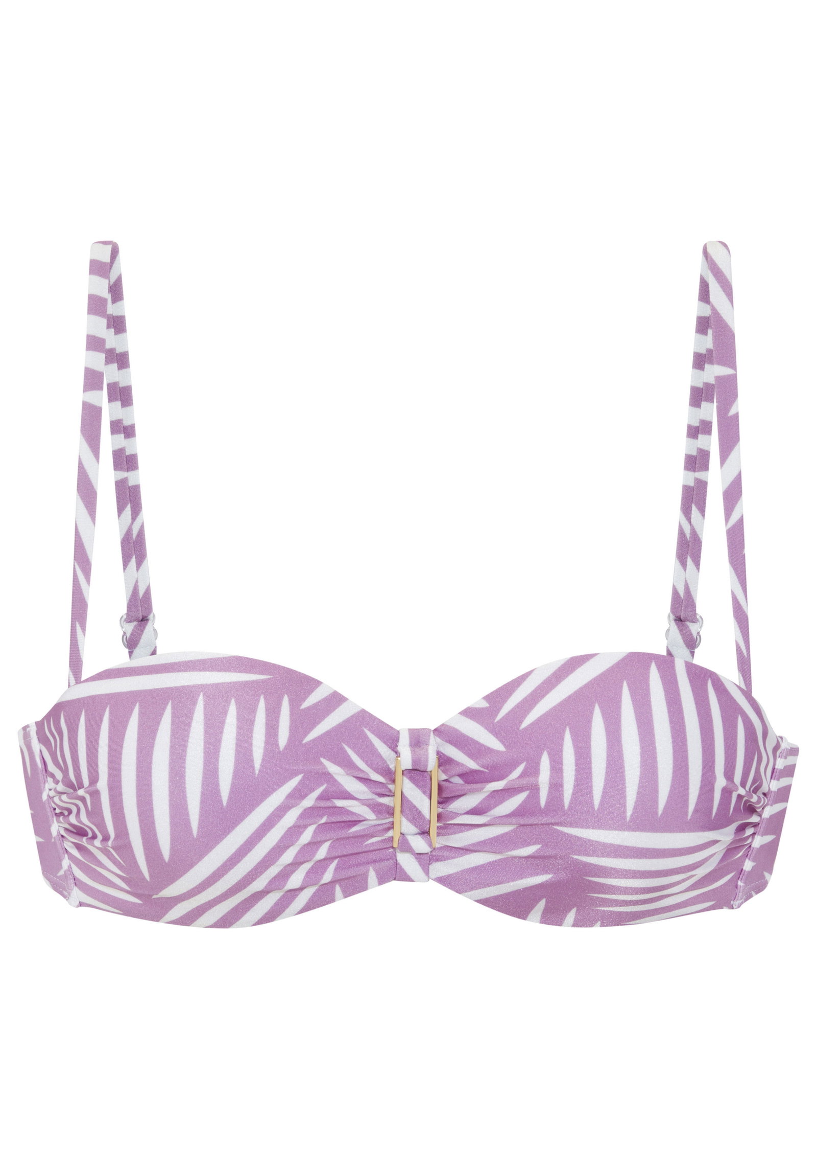Bügel-Bandeau-Top E, lilac-cream #1