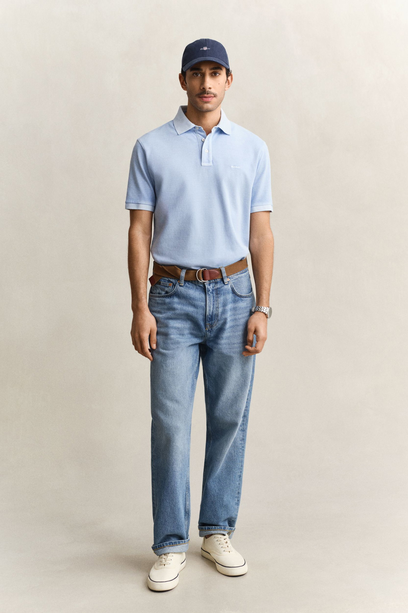 Gant |  Gant Poloshirt Sunfaded Piqué | L | dark khaki