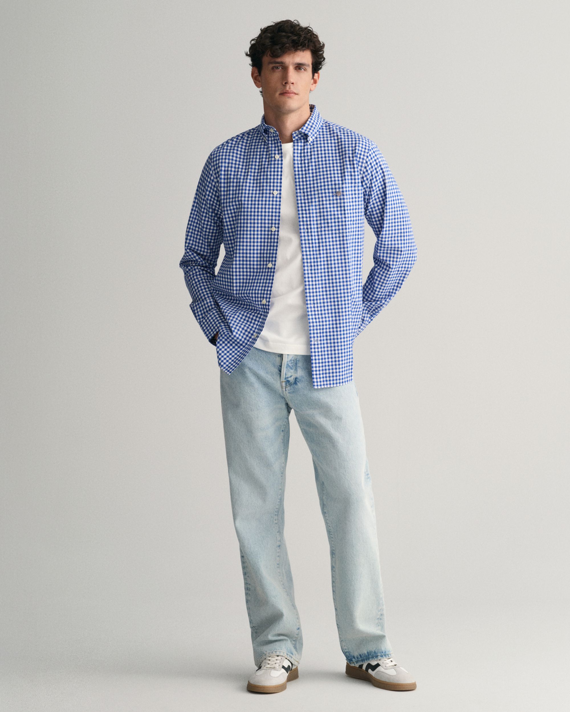 Gant |  Gant Hemd Regular Fit  | M | college blue