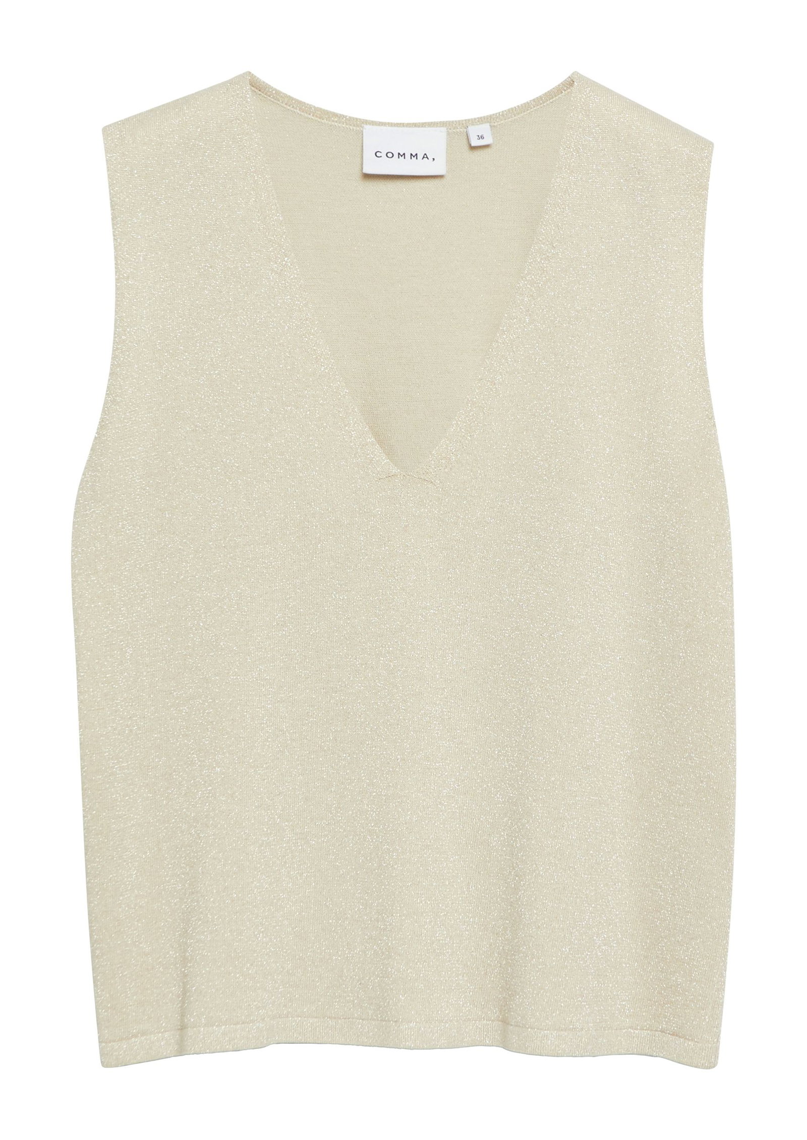 7c015baed561416b9ae865d00e0319dd Comma | Comma Top | 36 | beige