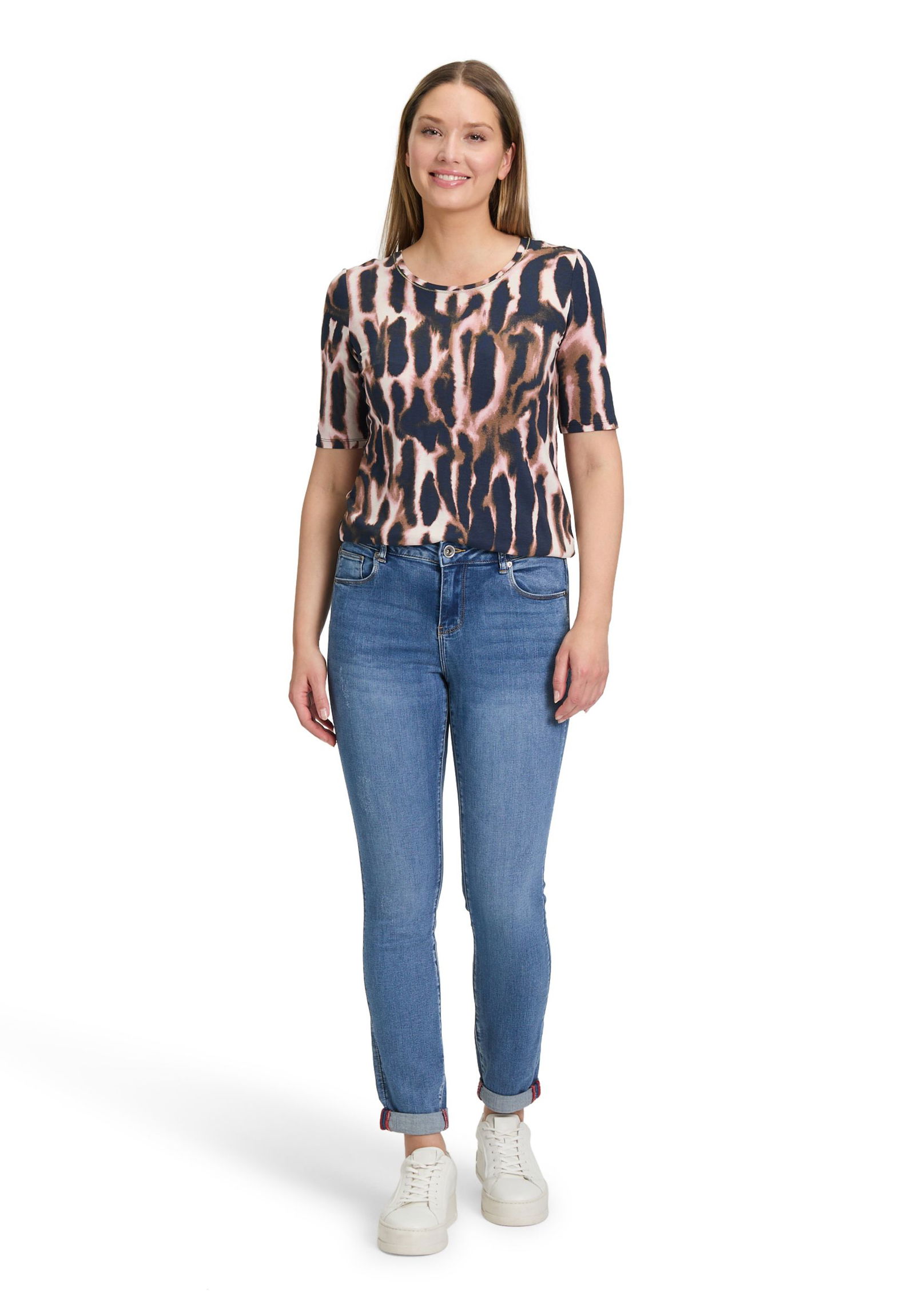 Betty Barclay |  Betty Barclay Longsleeve  | 40 | dark blue-rosé