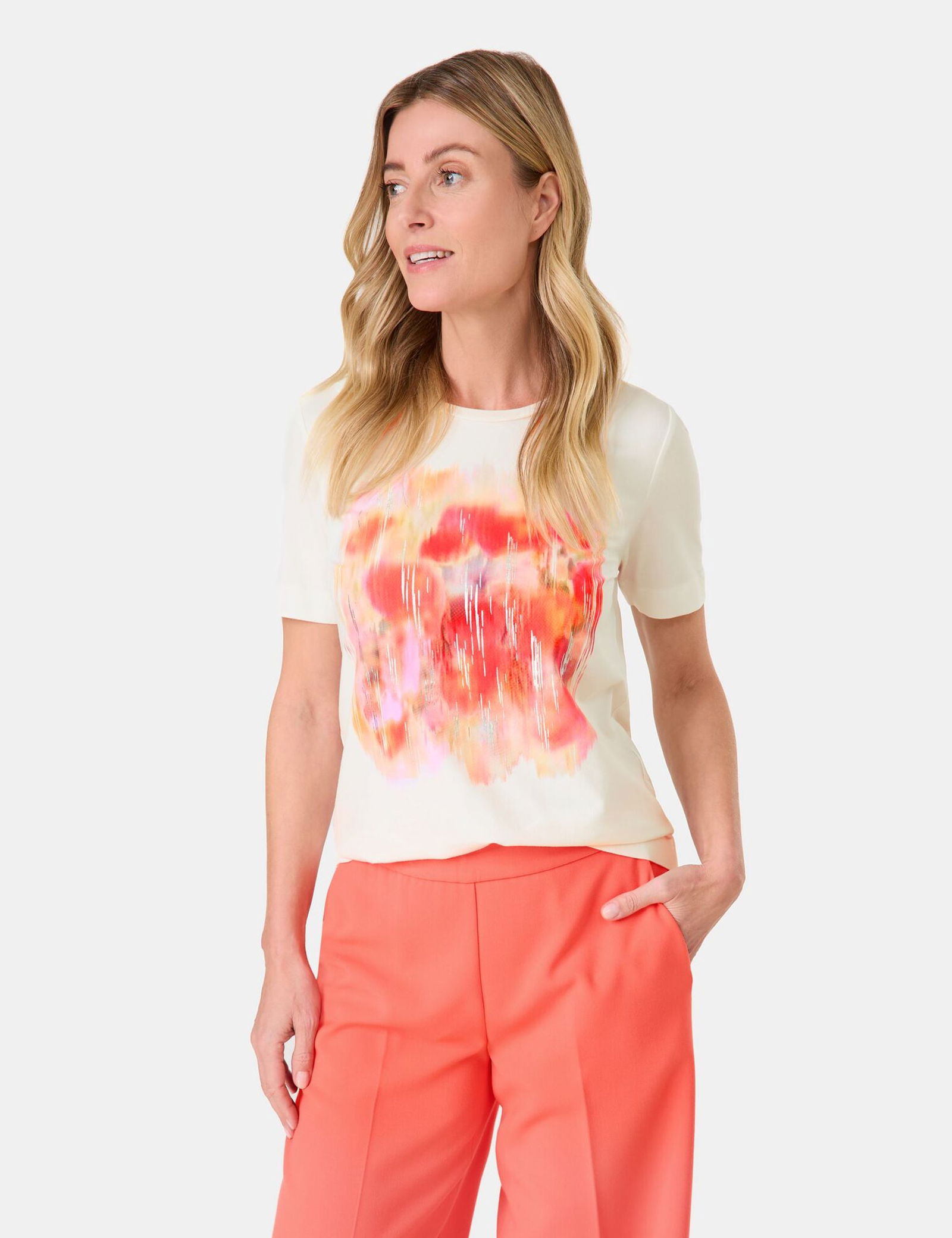GERRY WEBER Collection | T-Shirt mit abstraktem Frontprint | 48