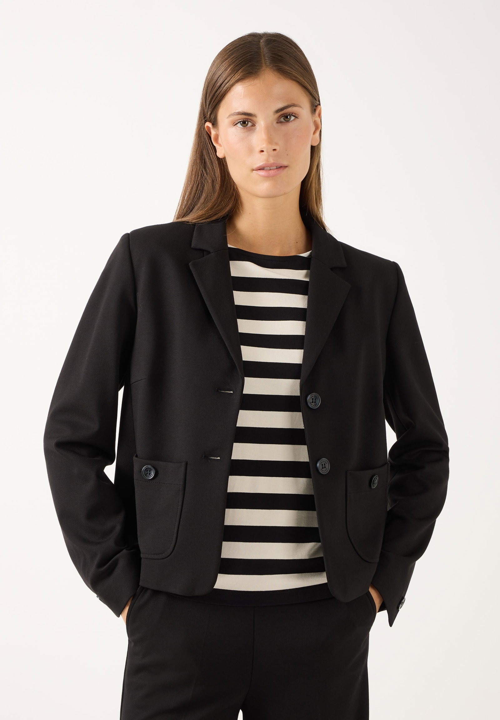 Fashion Jersey Blazer, black #3