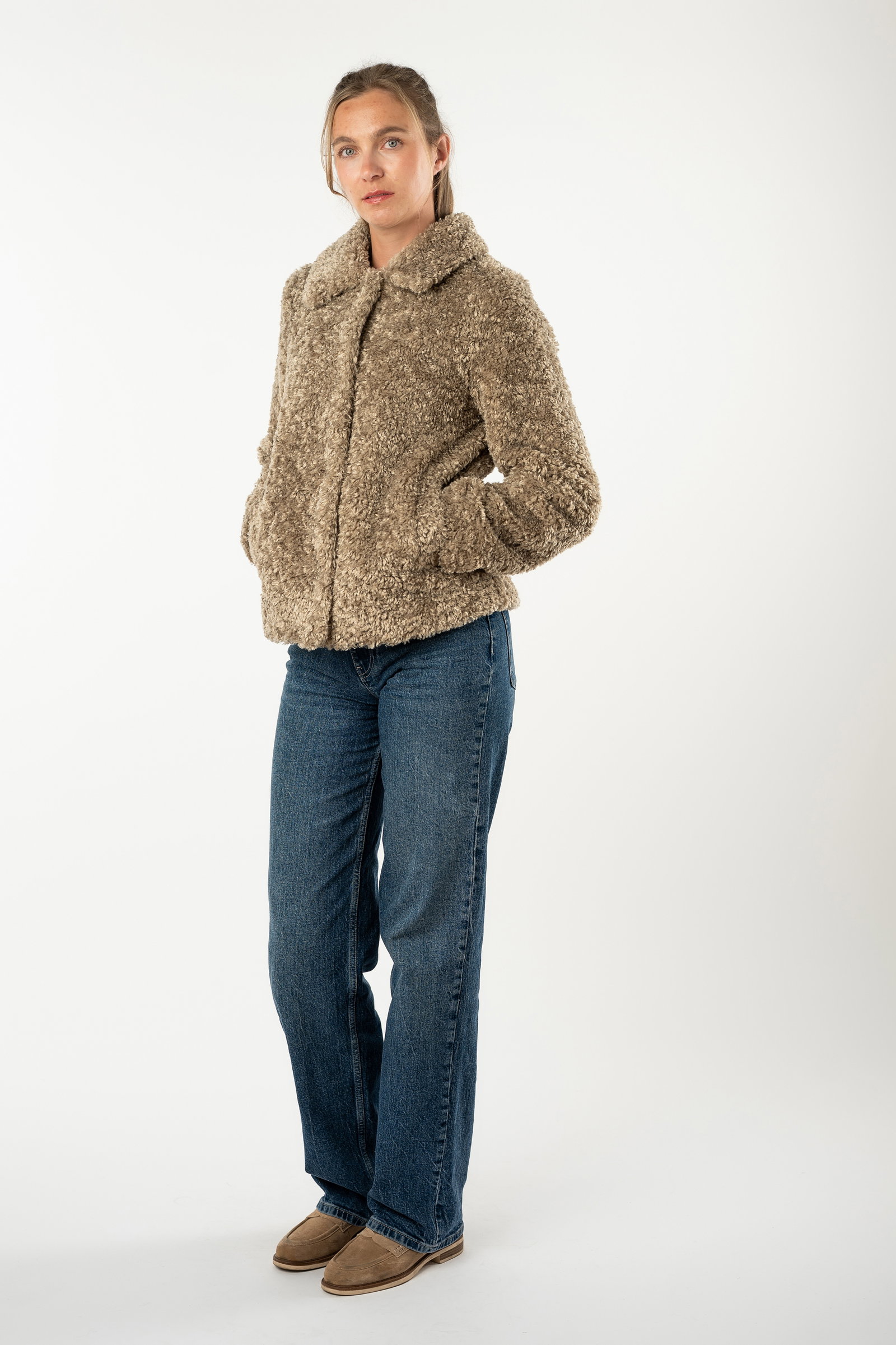 Mauritius Gipsy Flauschjacke 2WWynn, taupe #1