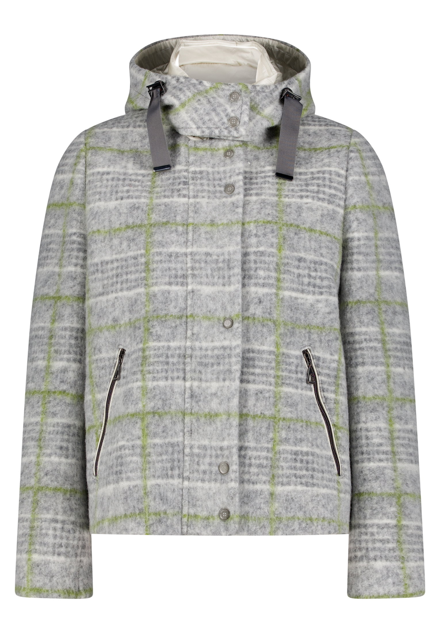 Jacke Wolle, Grey/Green #1