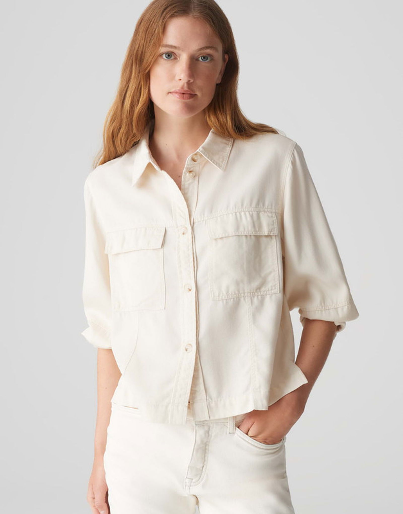 8aa4db441360f62361e723c7e7ace725 Opus | Opus Druckbluse | 38 | natural glaze