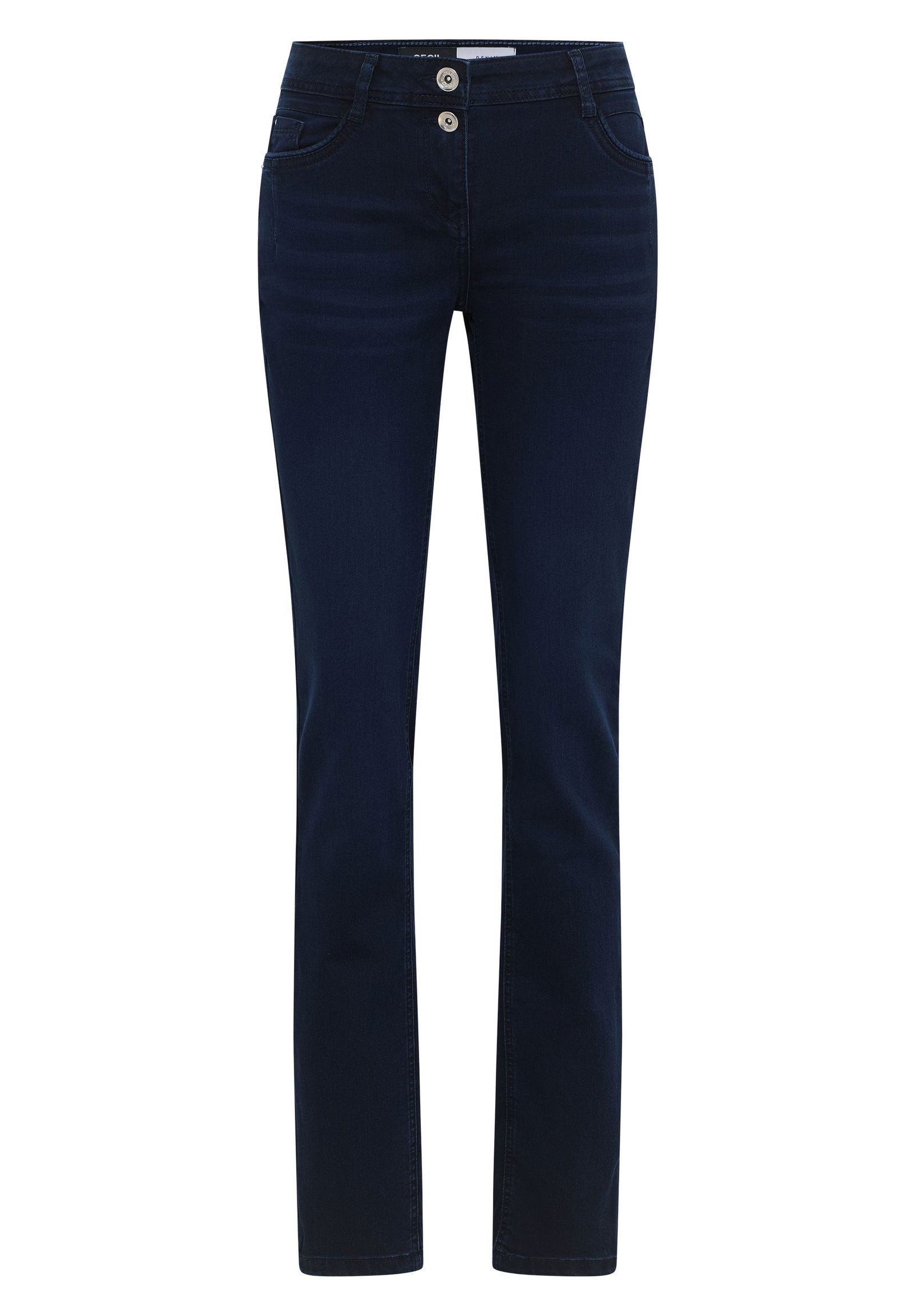 CECIL | CECIL Straight Leg Jeans | 29/32 | blue black washed