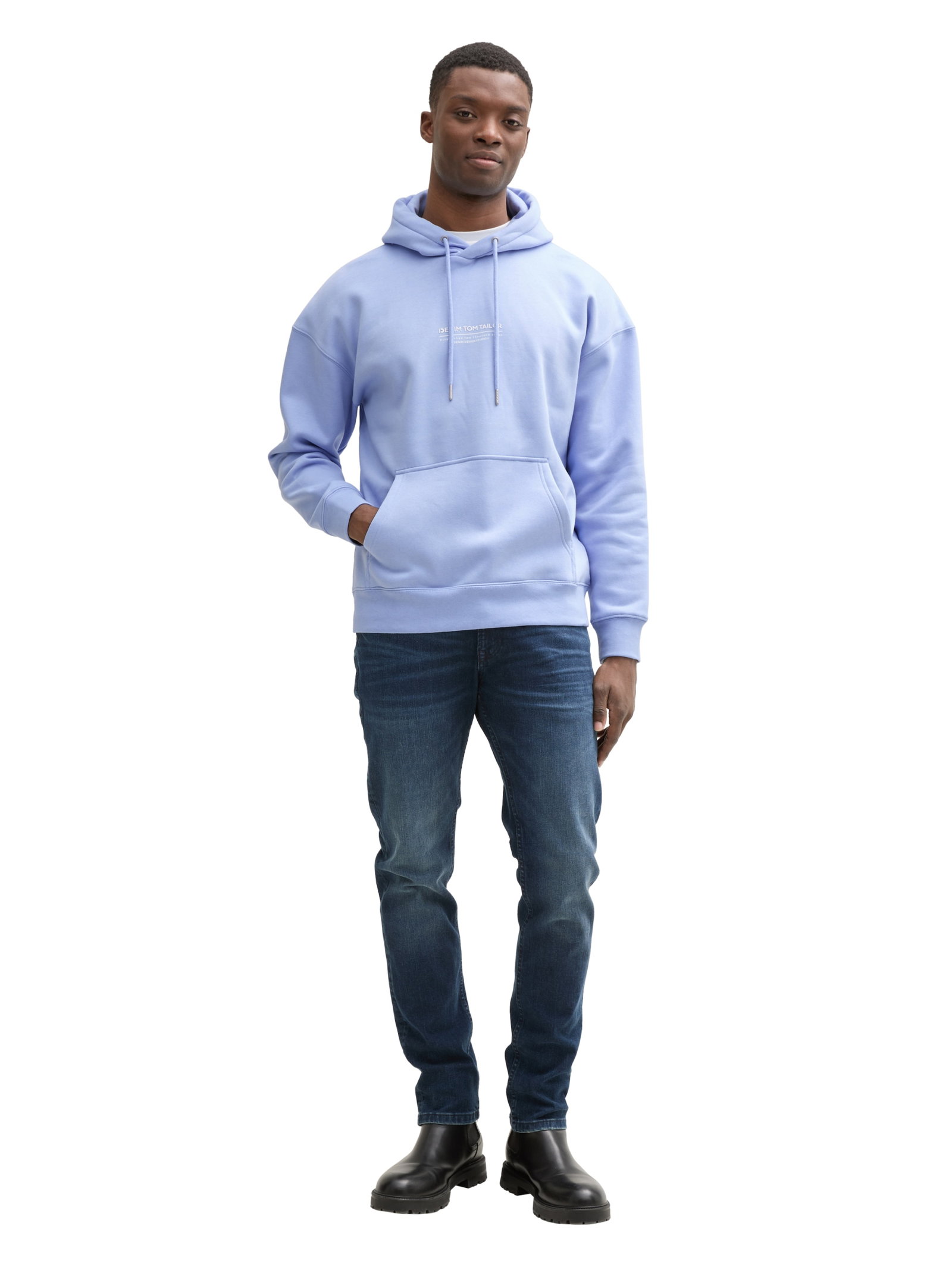 Relaxed Hoodie Sweatshirt mit Logo-Print #3