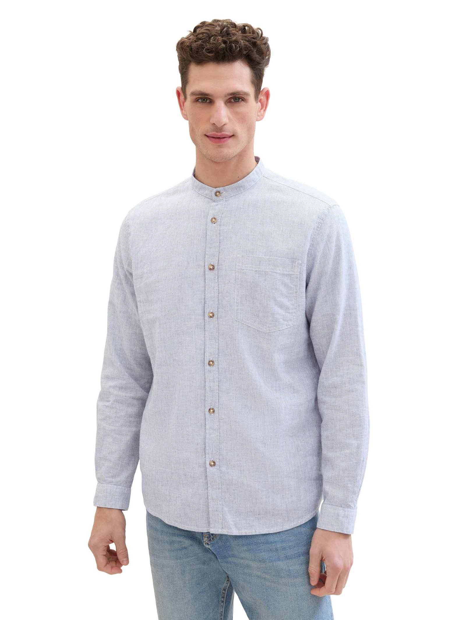 Tom Tailor |  Gestreiftes Hemd | XXL | blue fine stripe
