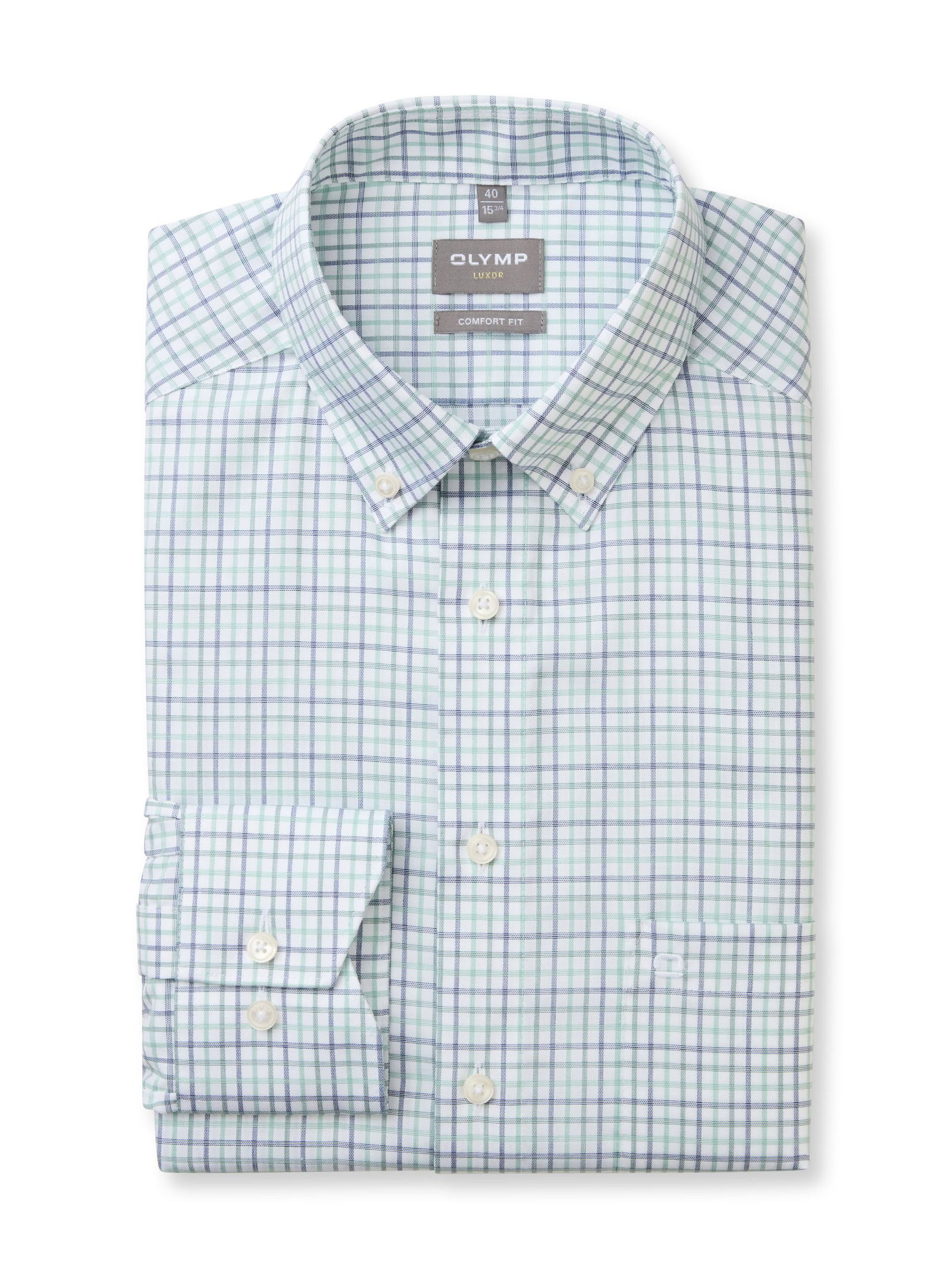 Olymp |  Olymp Hemd Modern Fit  | 43 | grün
