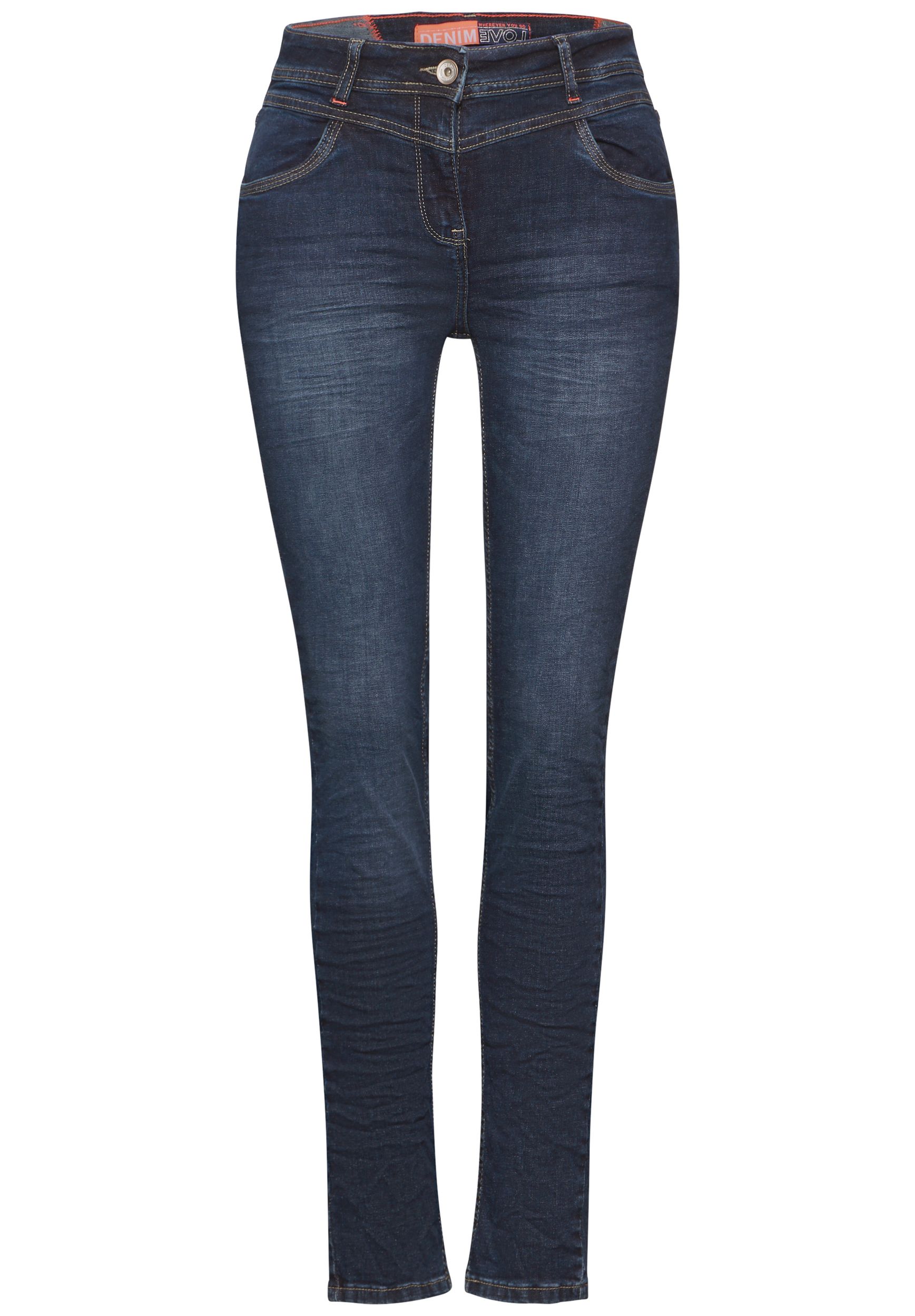 CECIL |  CECIL Slim Jeans  | 36/28 | mid blue wash