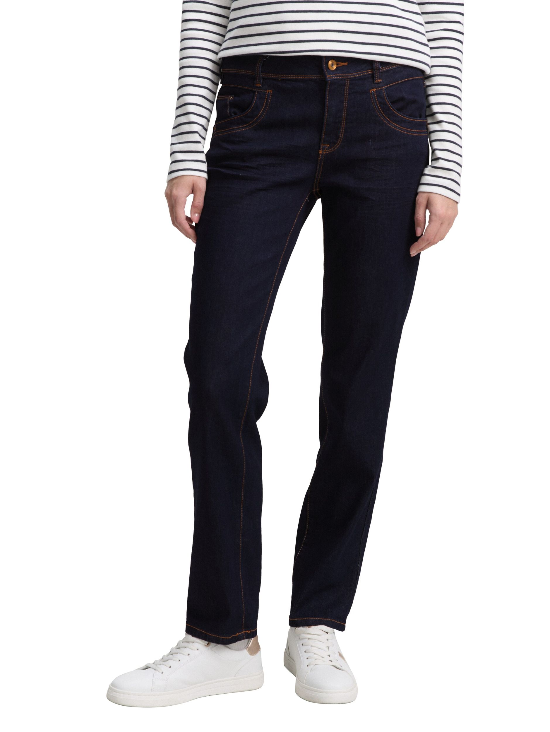 Tom Tailor |  TTALEXA Straight Jeans mit Bio-Baumwolle | 34/32 | rinsed blue denim