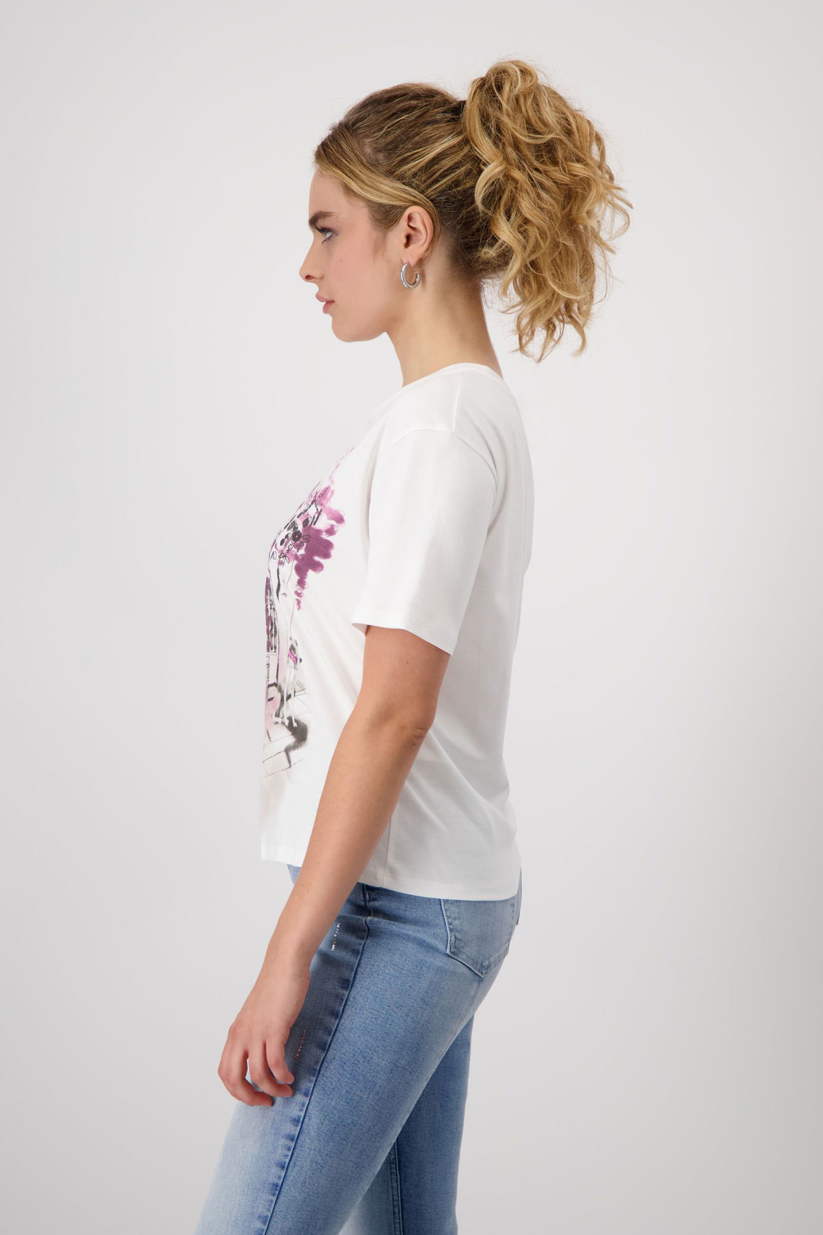 Monari |  T-ShirtT-Shirt, off-white | 40 | Weiß