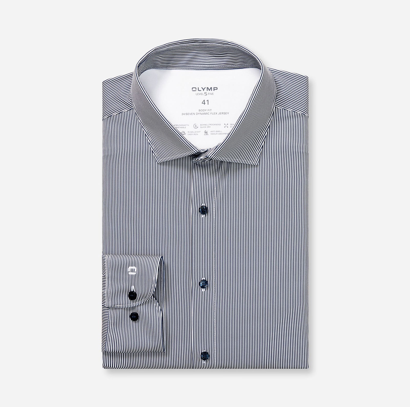 66957422a944d1eb2a7417447b576e79 Olymp |  Olymp Hemd Slim Fit  | 43 | marine