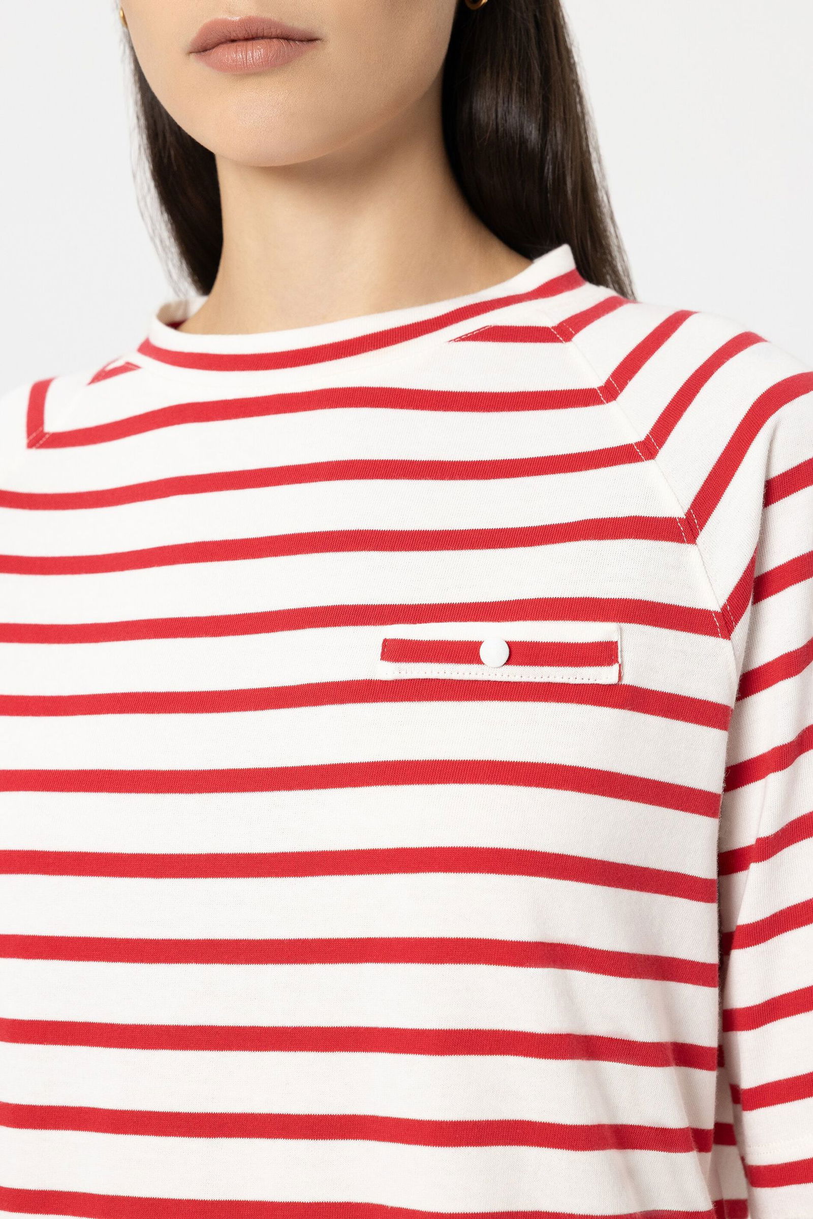 |  T-Shirt, cherry red stripe | 42 | 1952_4581