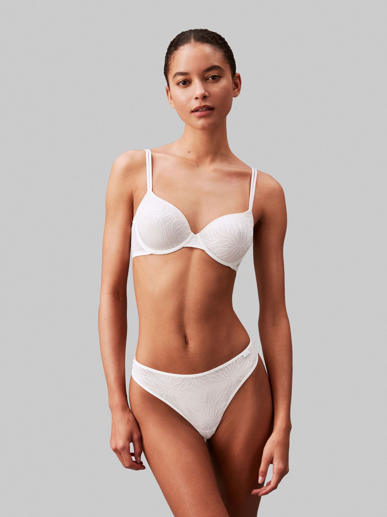 3f0cd2f0ae43ff13542a9bd7052df089 Calvin Klein | Calvin Klein Halbschalen-BH "Sheer Marquisette" | 70C | white