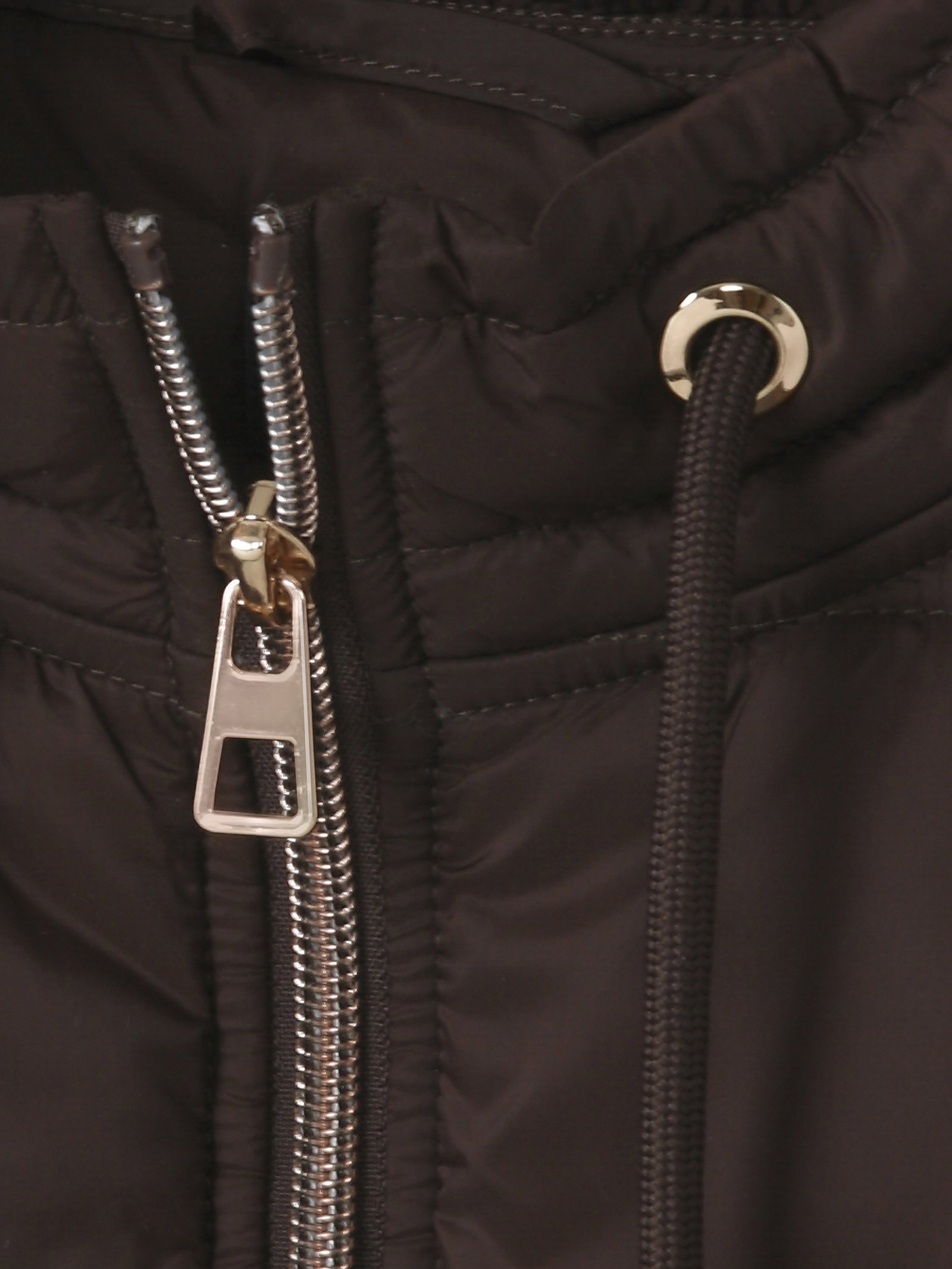 Weste Stehkragen Zipper, kaffee #3