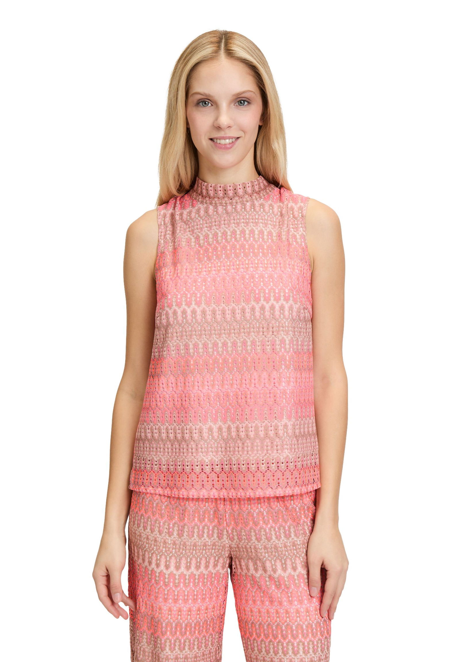 Cartoon |  Cartoon Druckbluse  | 40 | rosa/taupe