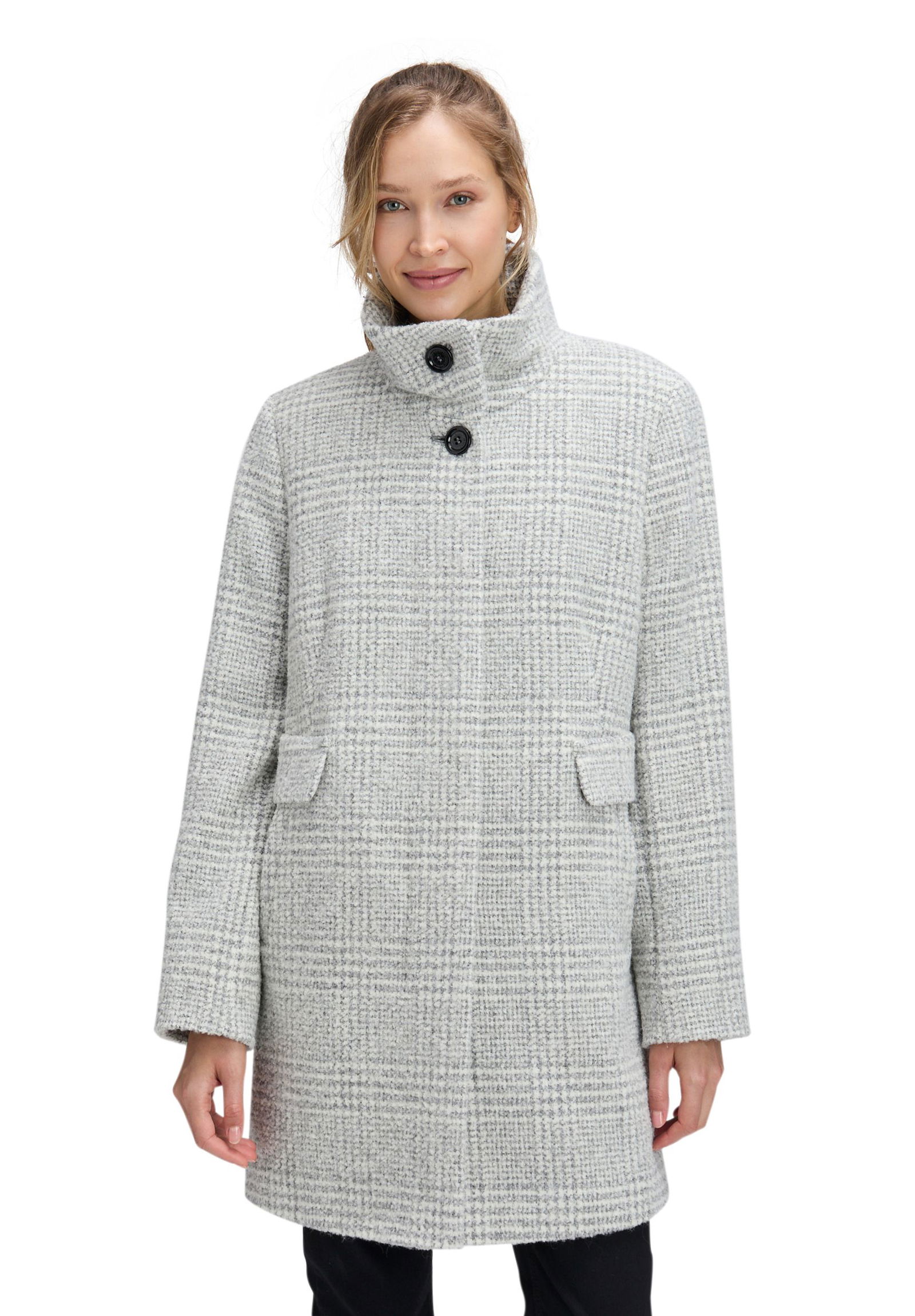 Saint Jacques | Saint Jacques Wollmantel | 40 | white/grey