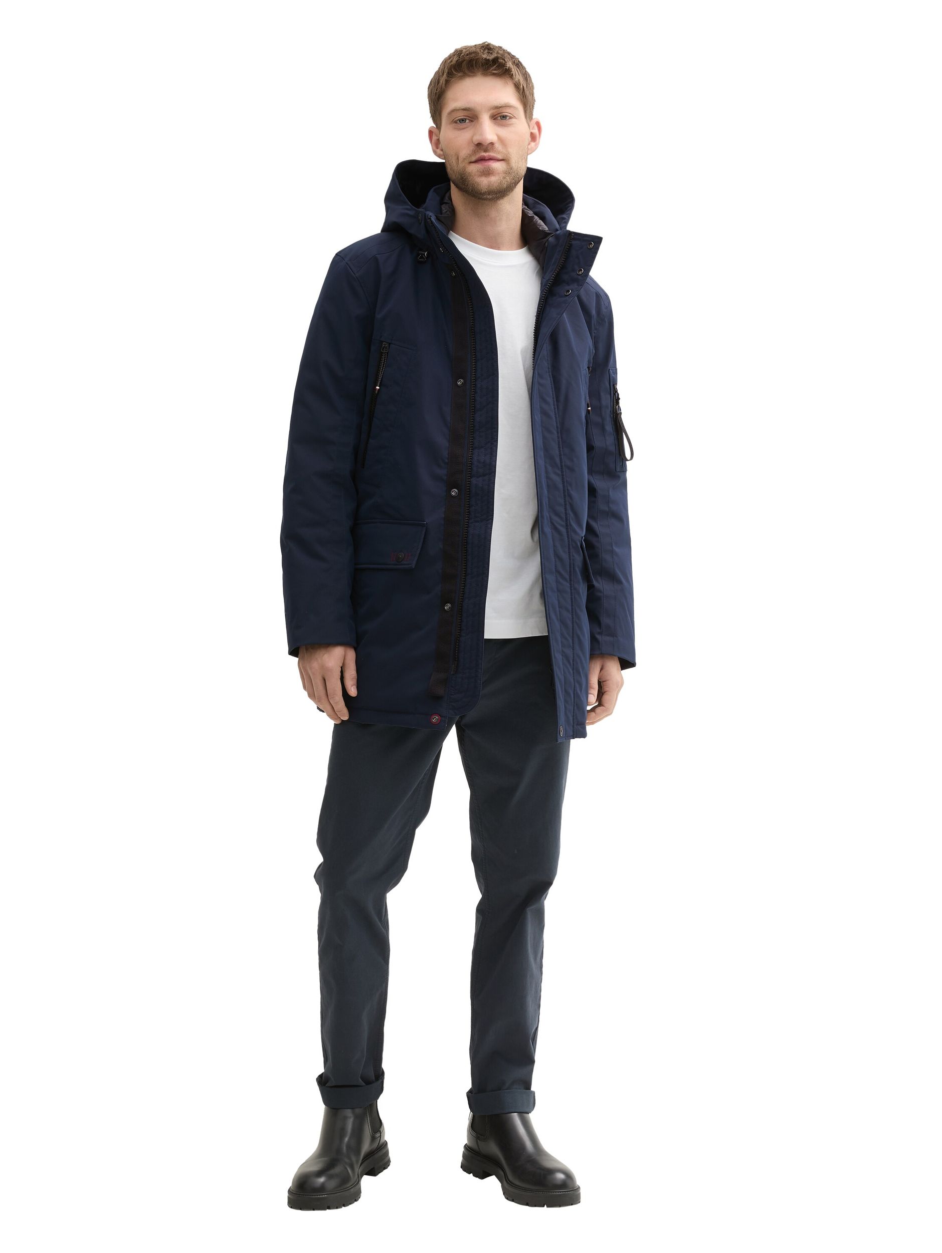 Tom Tailor |  Tom Tailor Long Jacke  | XXL | sky captain blue