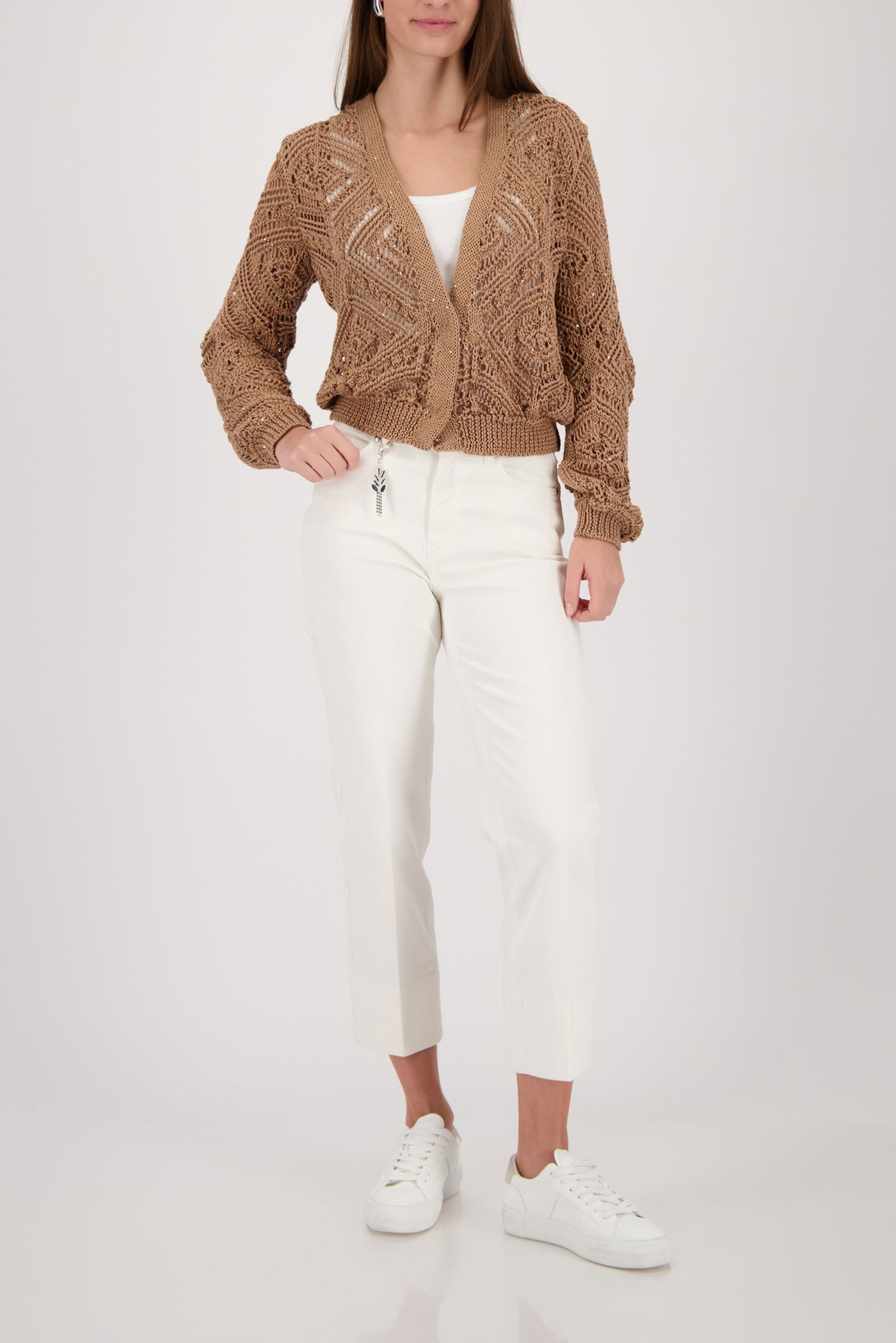 Monari |  Monari Schmale Hose  | 44 | off-white