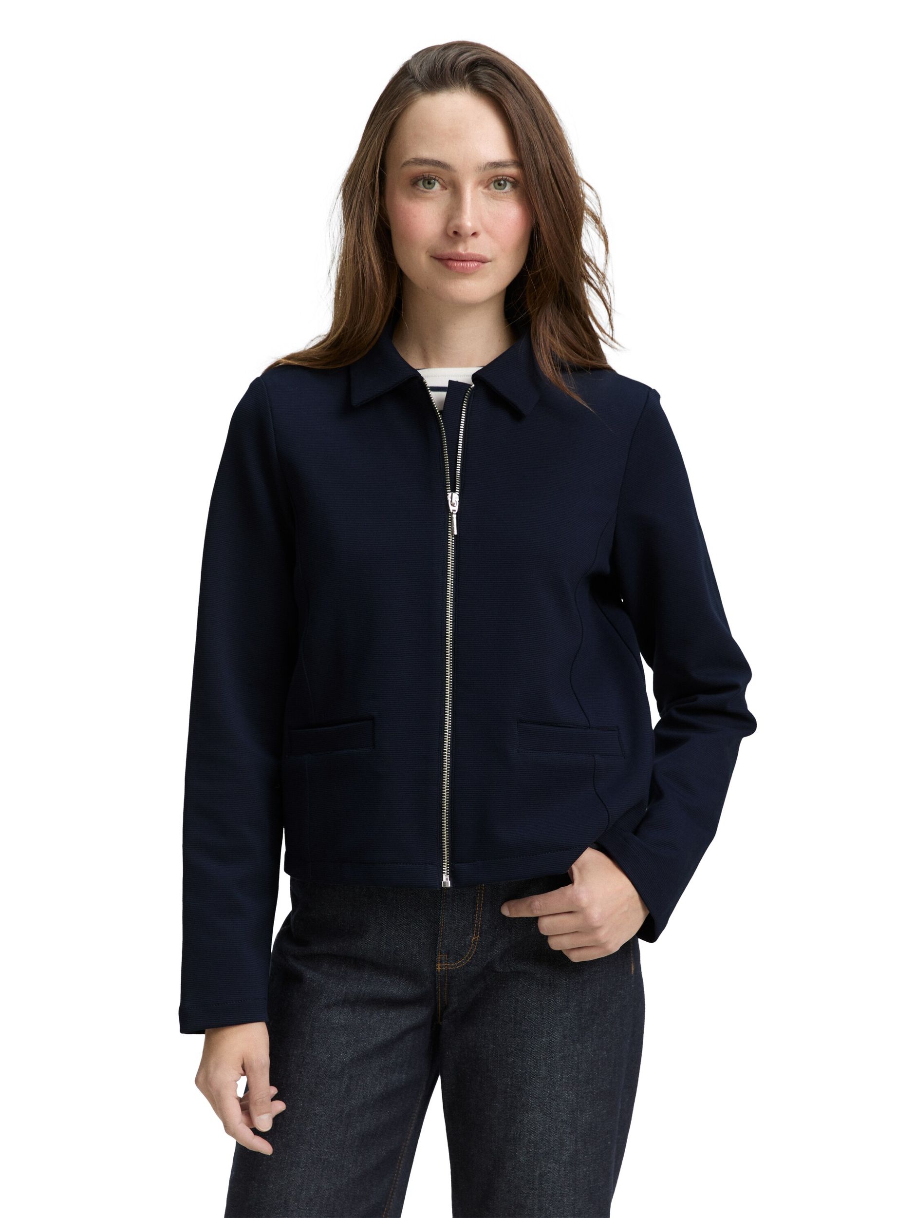 Tom Tailor |  Tom Tailor Sweatjacke  | M | sky captain blue