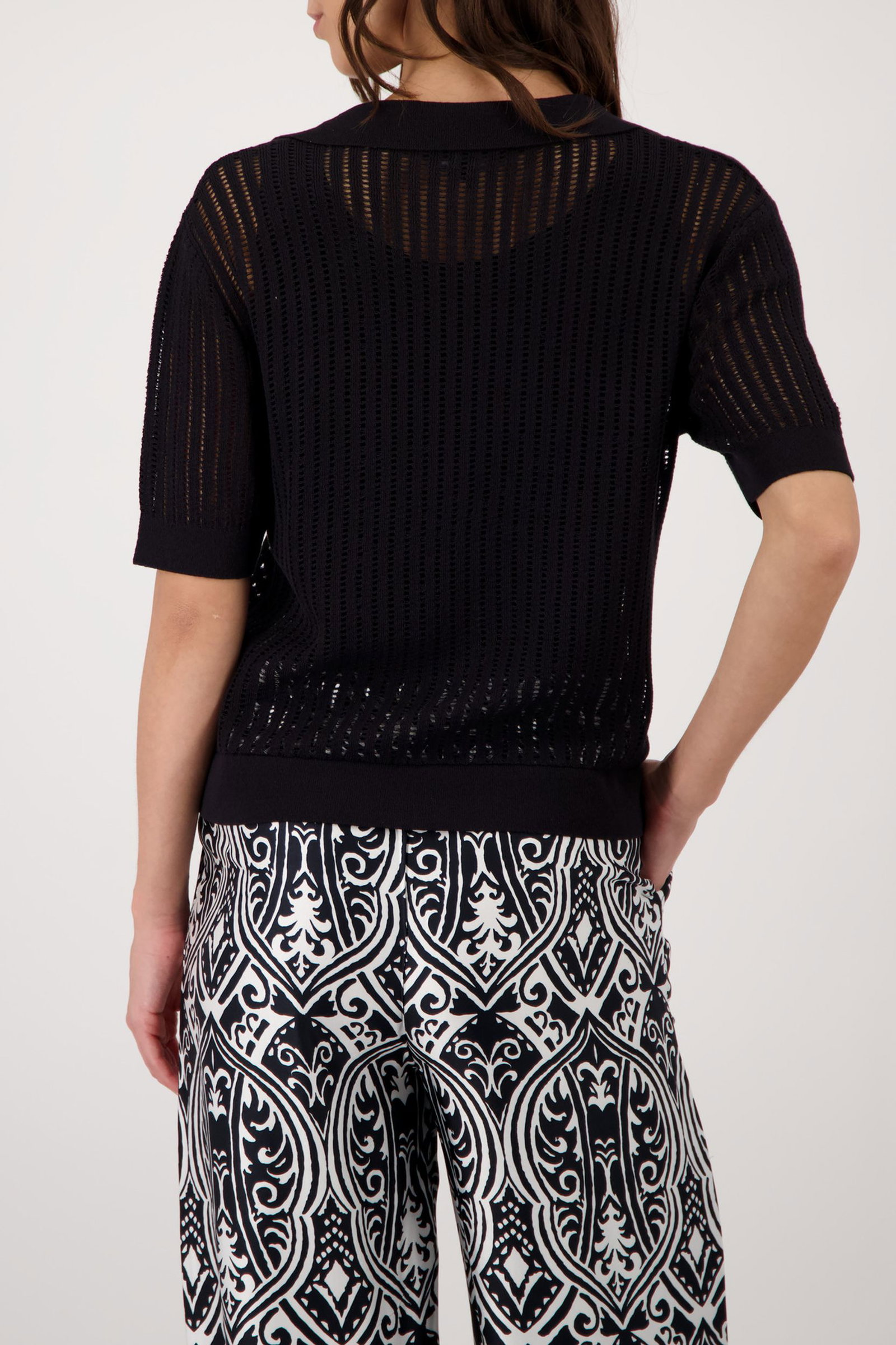 Monari |  Monari Poloshirt  | 42 | schwarz
