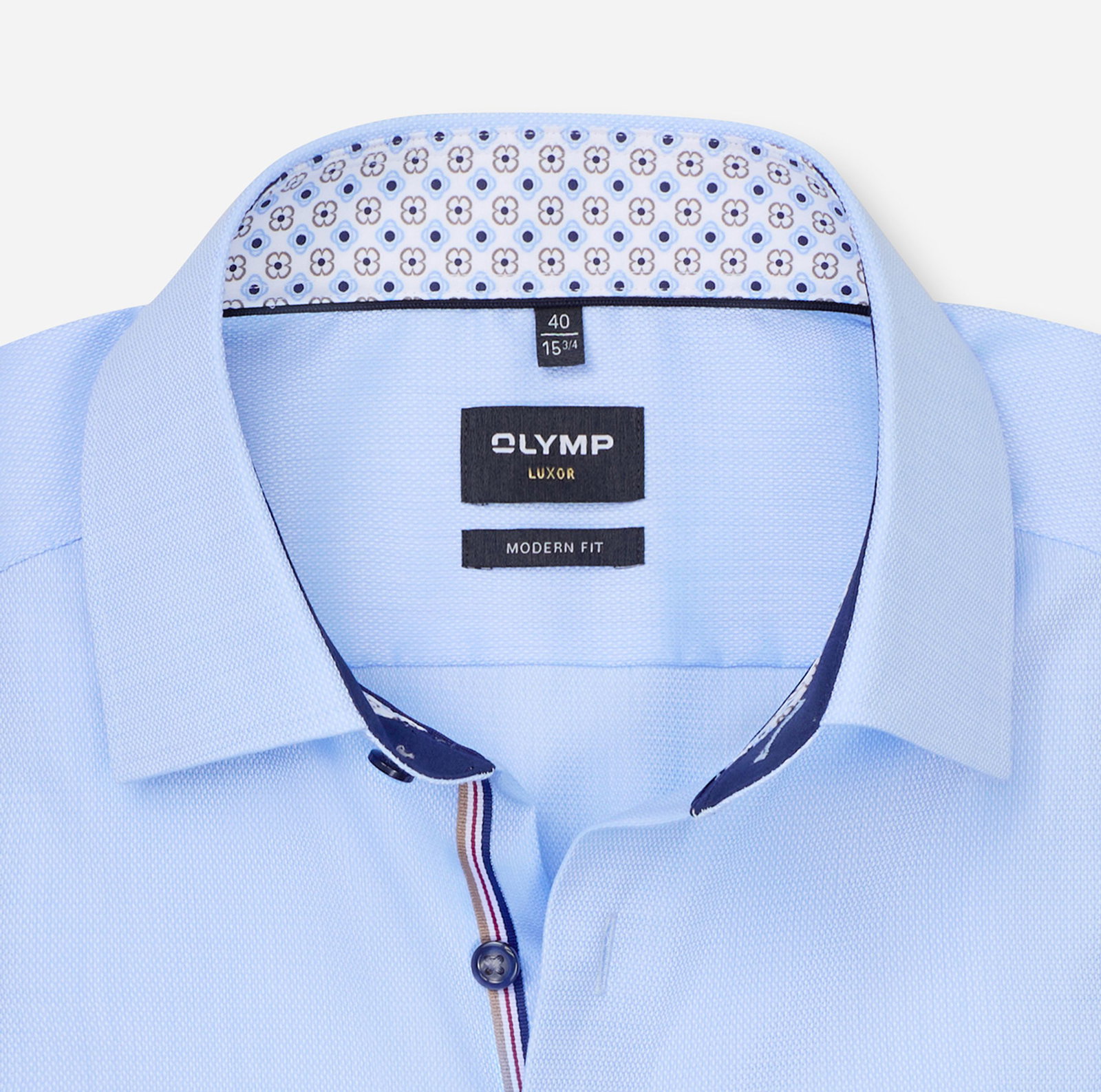 Olymp |  Olymp Hemd Modern Fit  | 45 | bleu