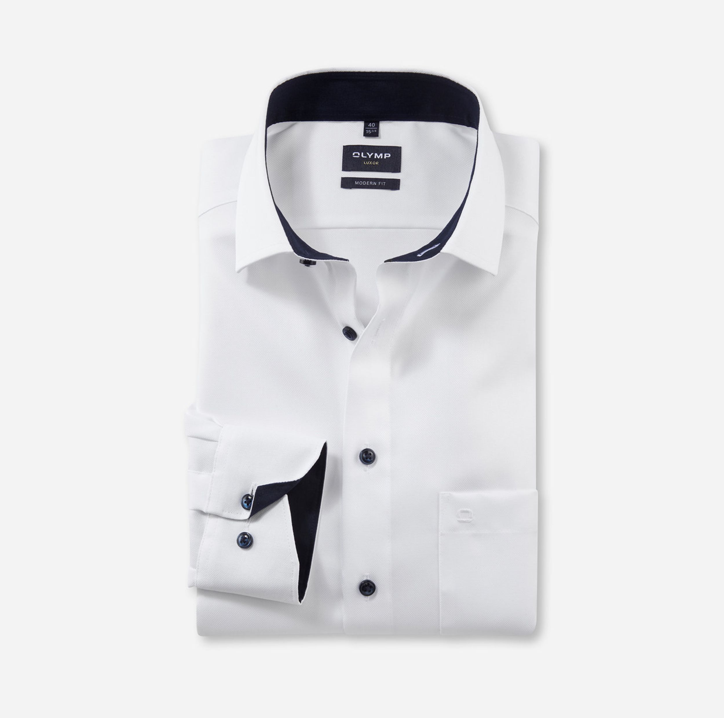 Olymp |  Olymp Hemd Modern Fit  | 40 | weiß