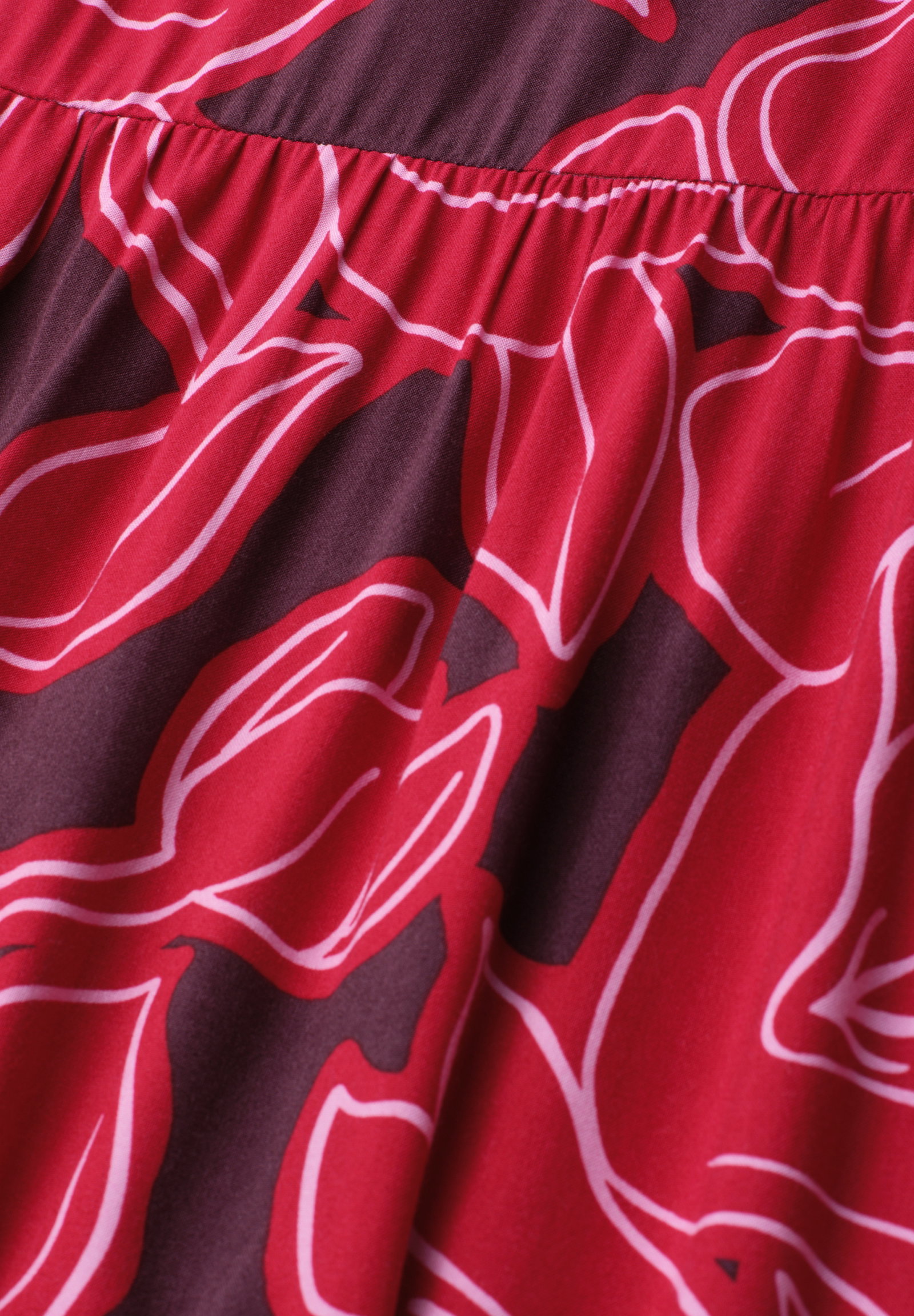Maxi Volant_AOP, salsa red #2