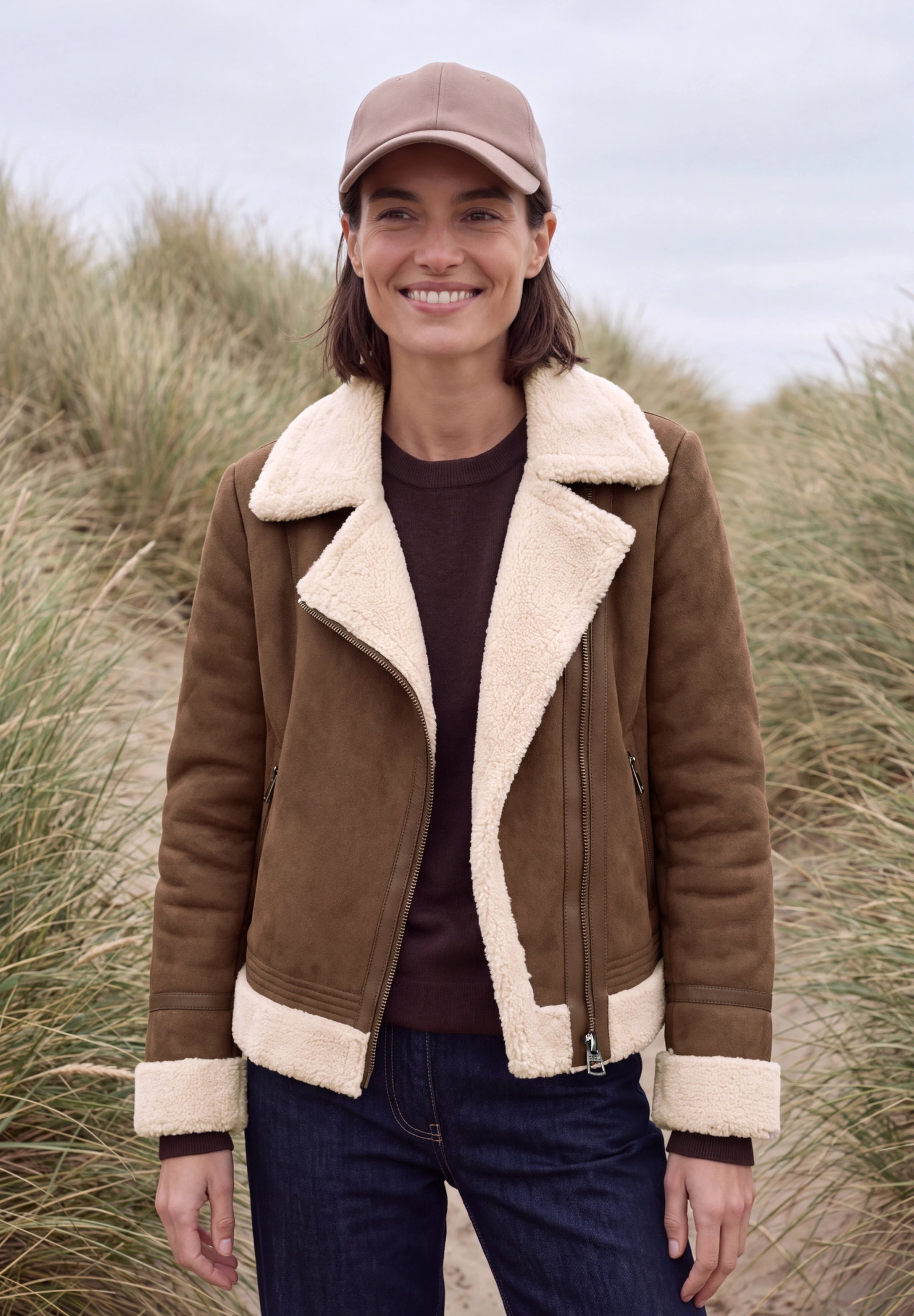 Velour Mix Jacket, mocha brown #3