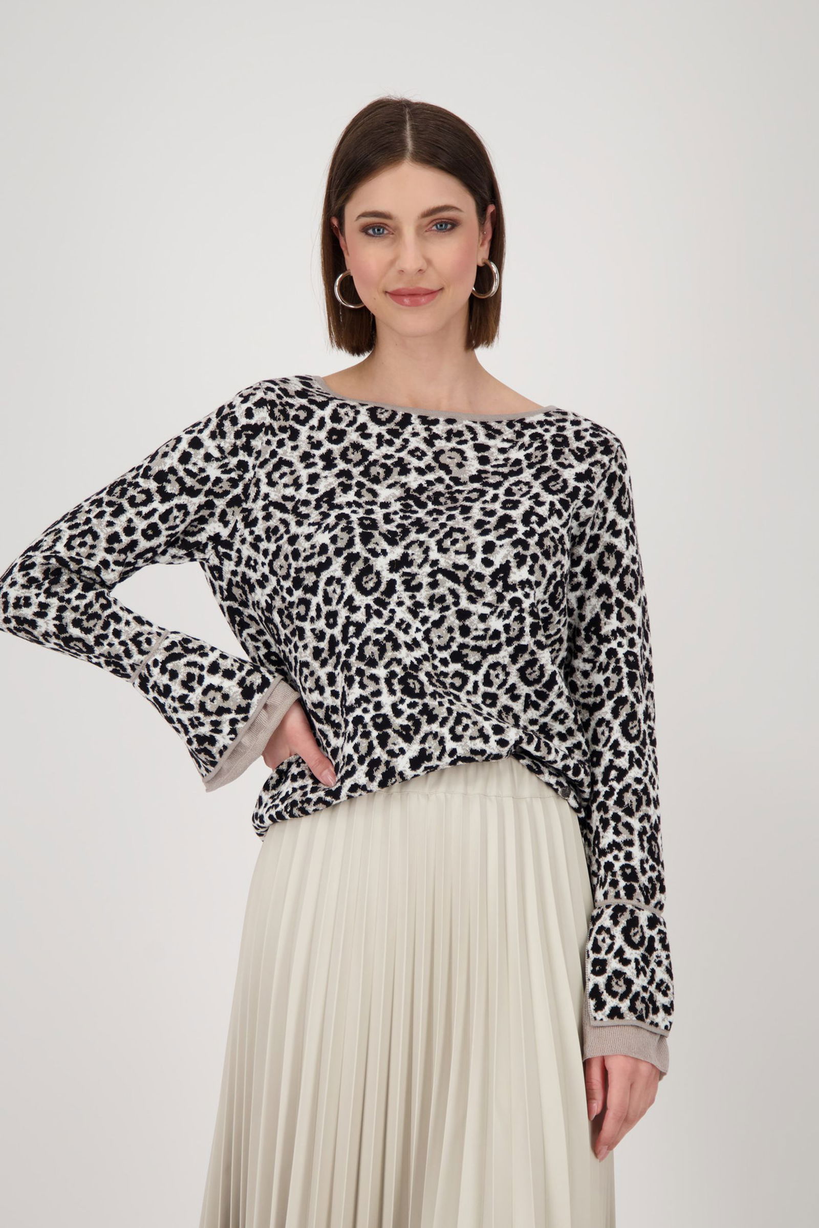58e172c4cf92897d8687dc67d0d63fac Monari | Monari Druckbluse | 42 | light sand ringel