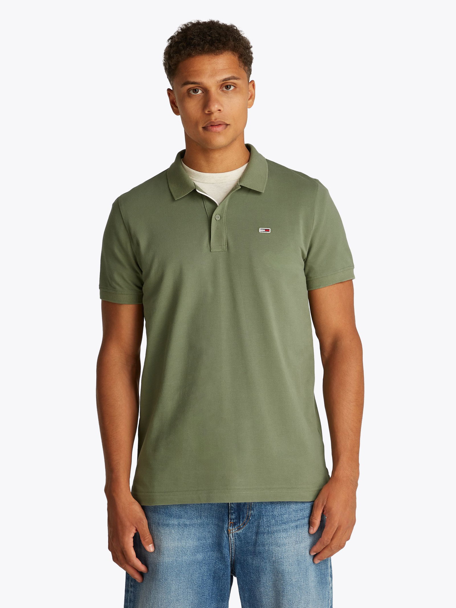 bc9f89001add4357fd22957c00131175 Tommy Jeans | Tommy Jeans Poloshirt | M | aruba green