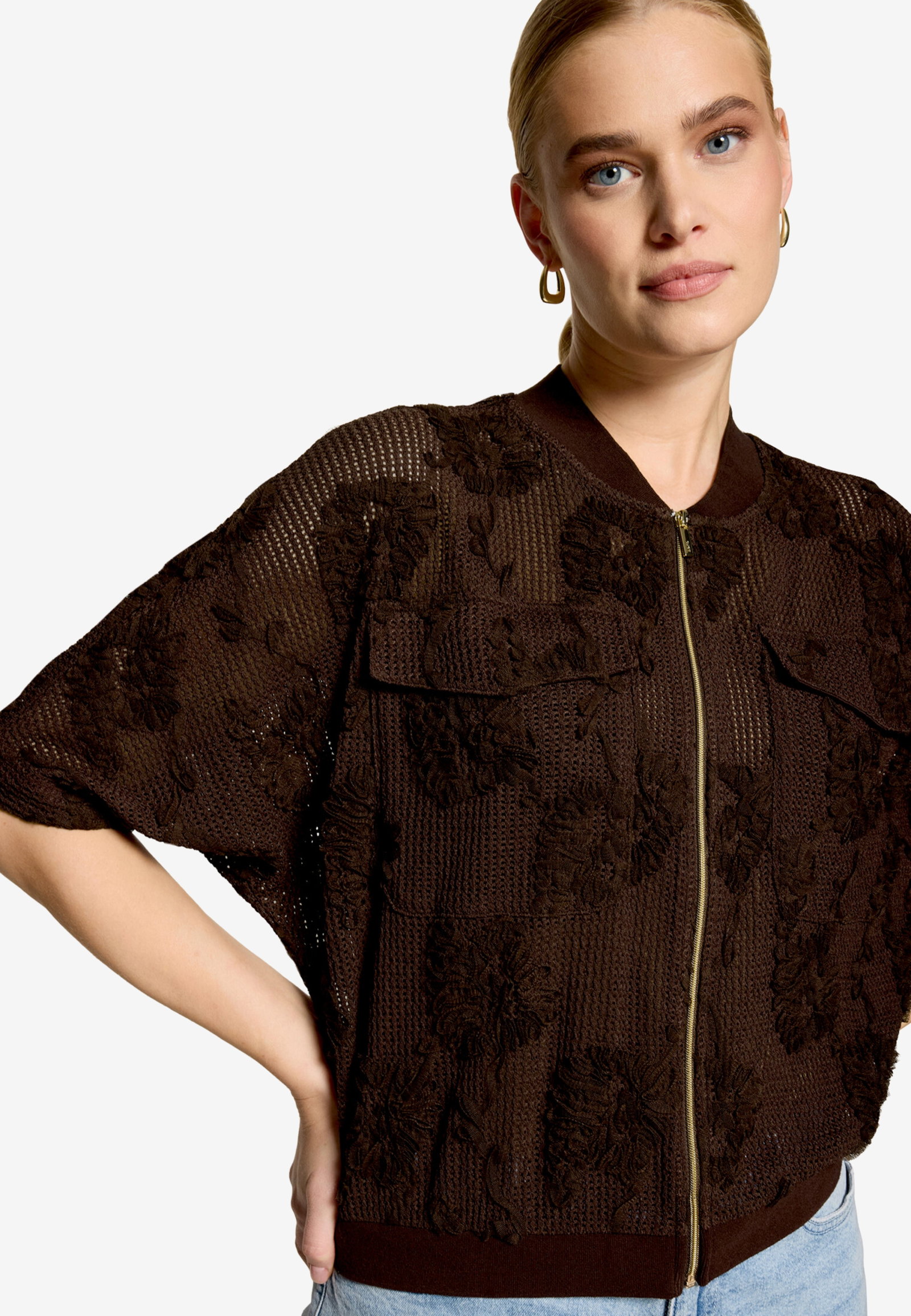 Blazerjacke Kurz 1/2 Arm, Chocolate Plum #5