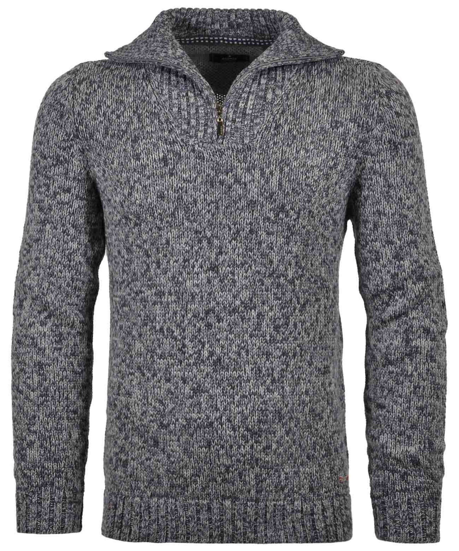 RAGMAN |  RAGMAN Pullover  | M | blau meliert