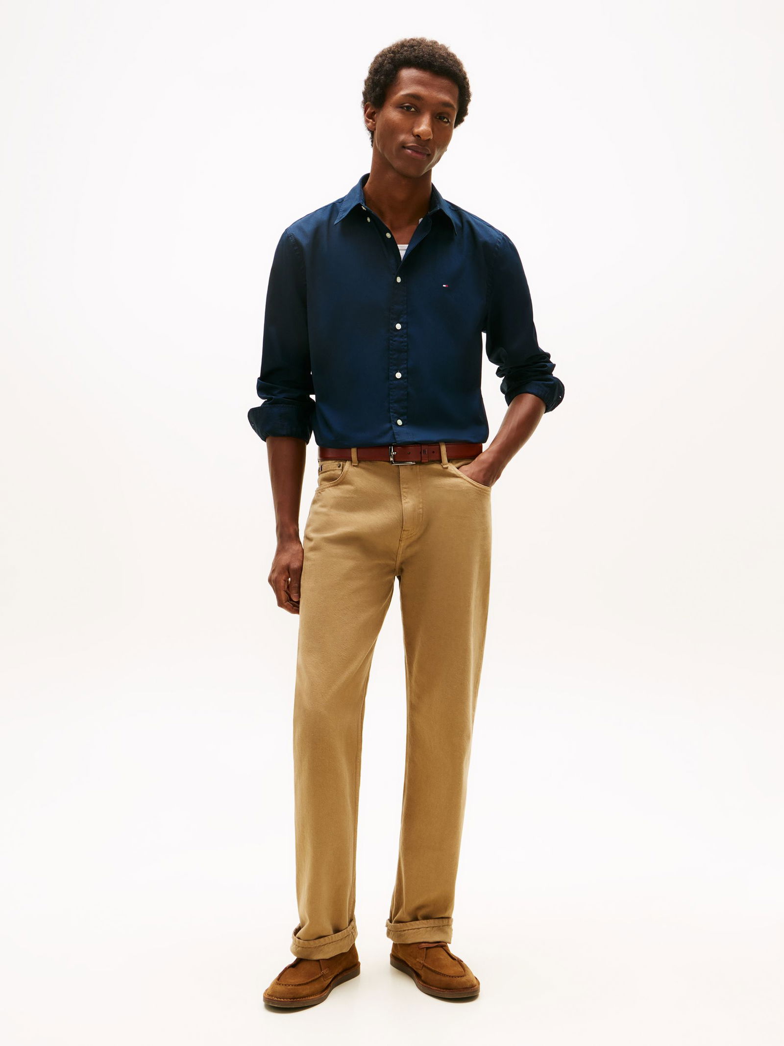 Tommy Hilfiger |  Tommy Hilfiger Hemd Regular Fit  | L | desert sky