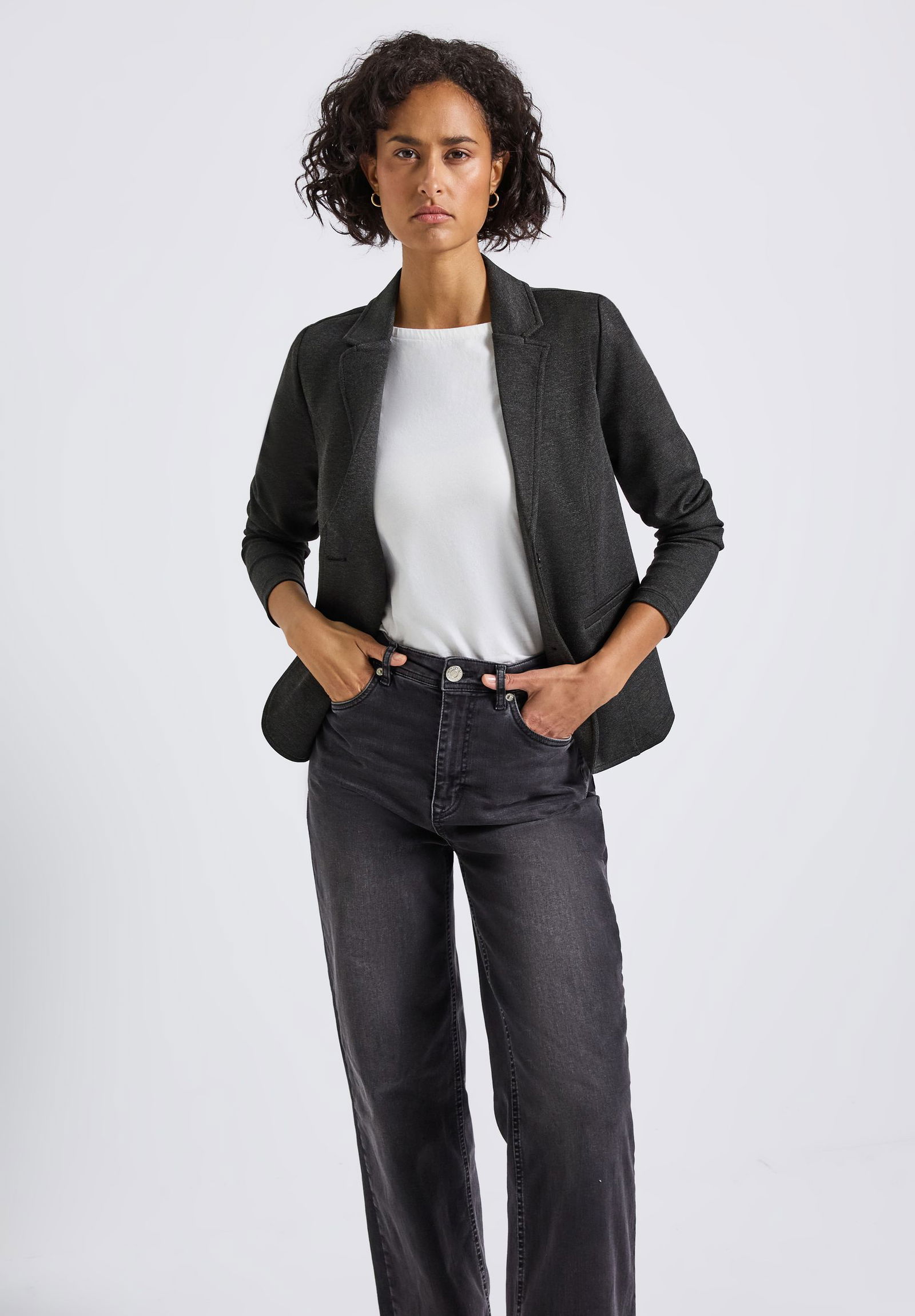 Street One | Street One Sweatblazer | 36 | black