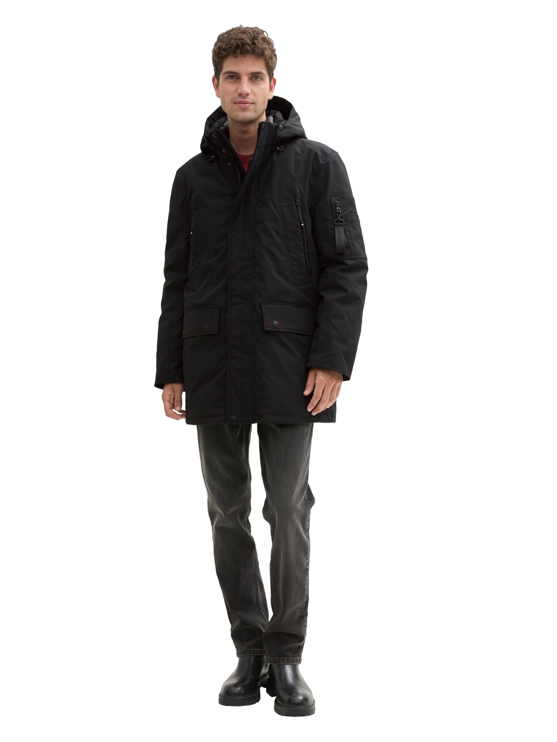 Tom Tailor |  Tom Tailor Long Jacke  | M | black