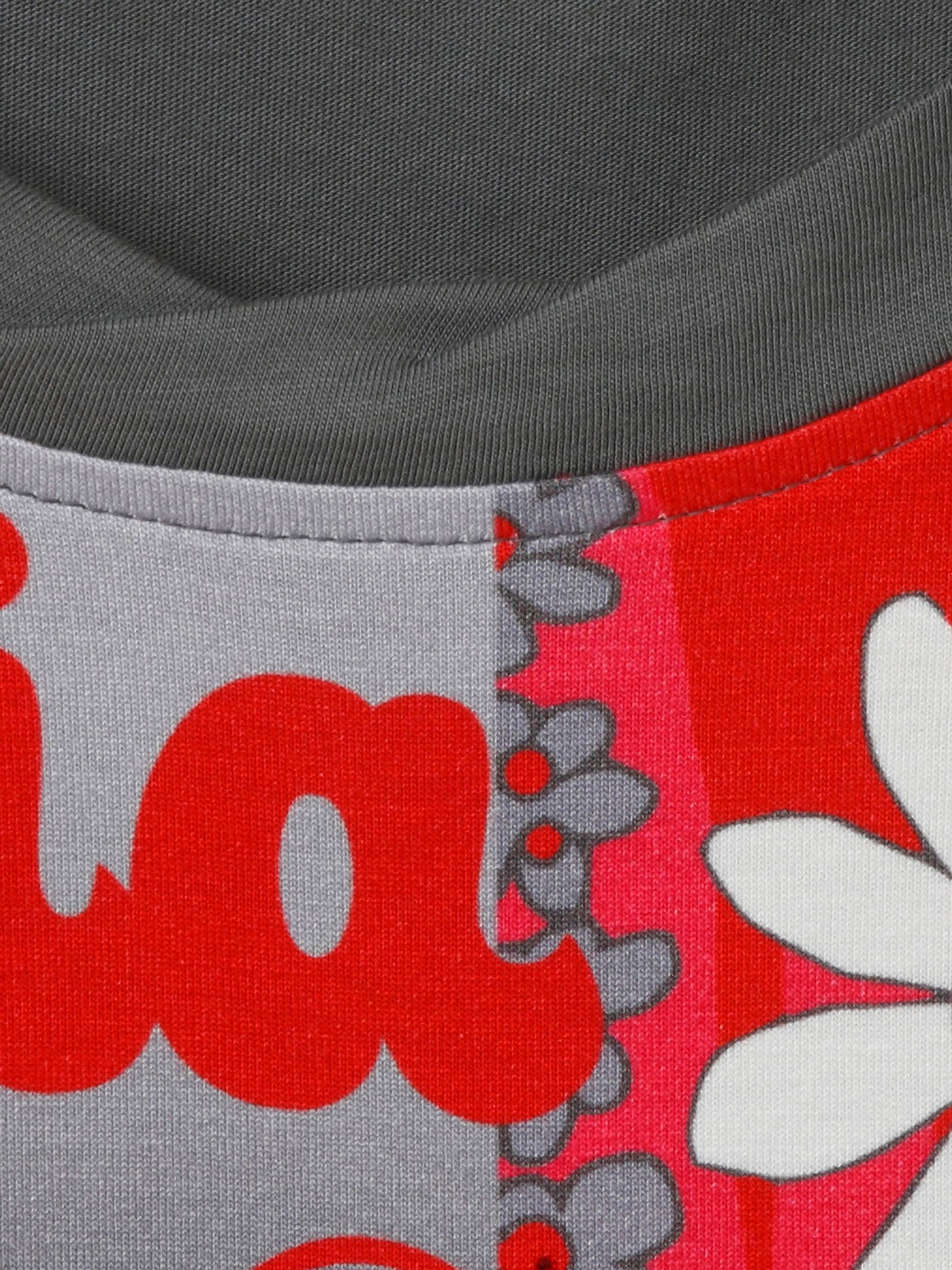 VIA APPIA DUE | T-Shirt Rundhals 1/2 Arm Druck Strass | 44 | dunkelgrau multicol